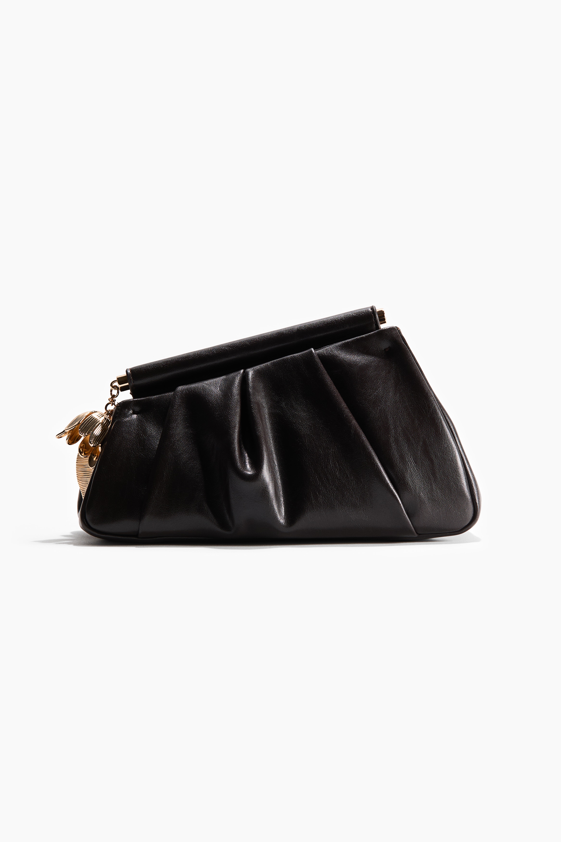 Asymmetric clutch - Dark brown/Yellow