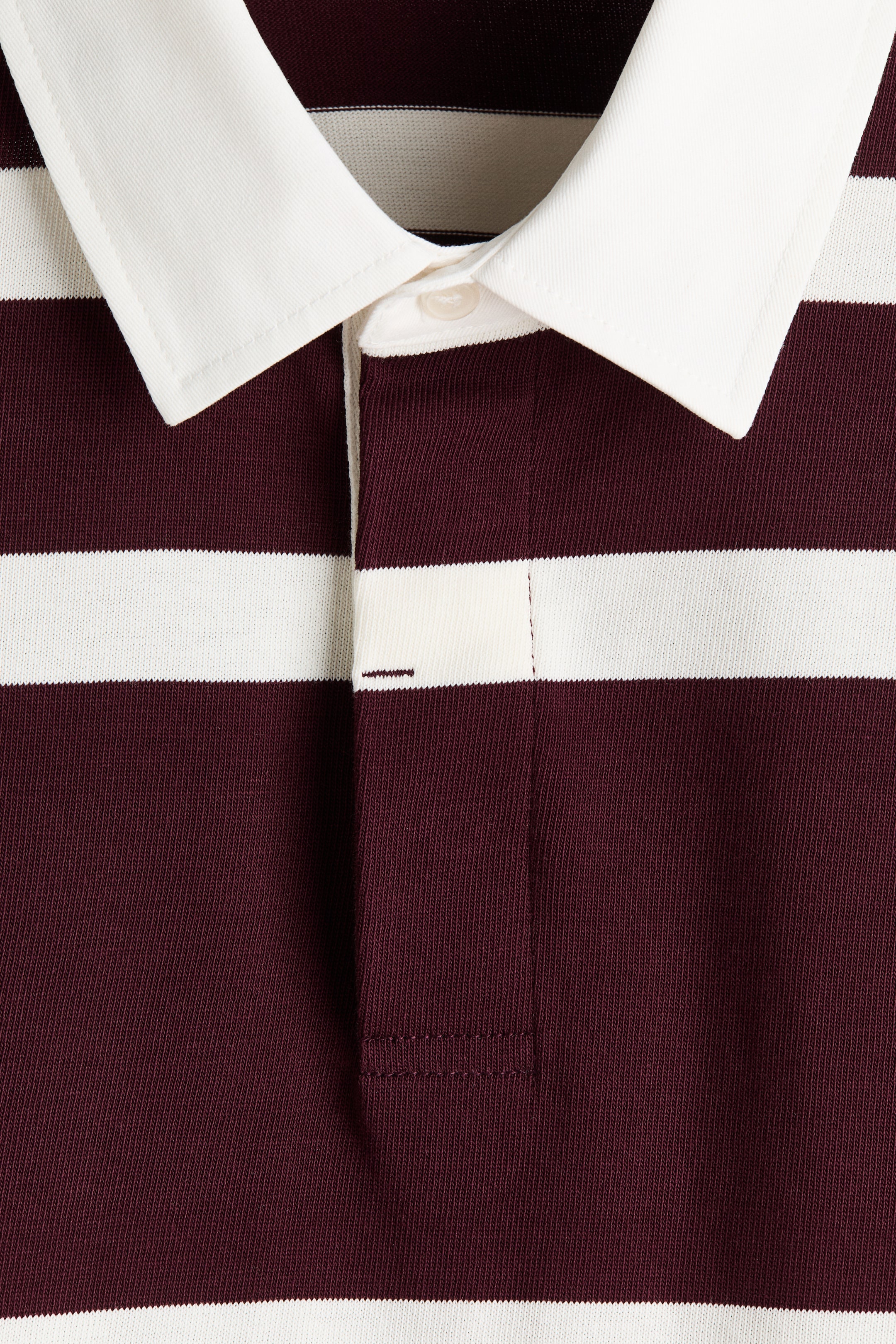 Мужские рубашки H&M Loose-Fit Cotton Rugby Shirt — фото 4