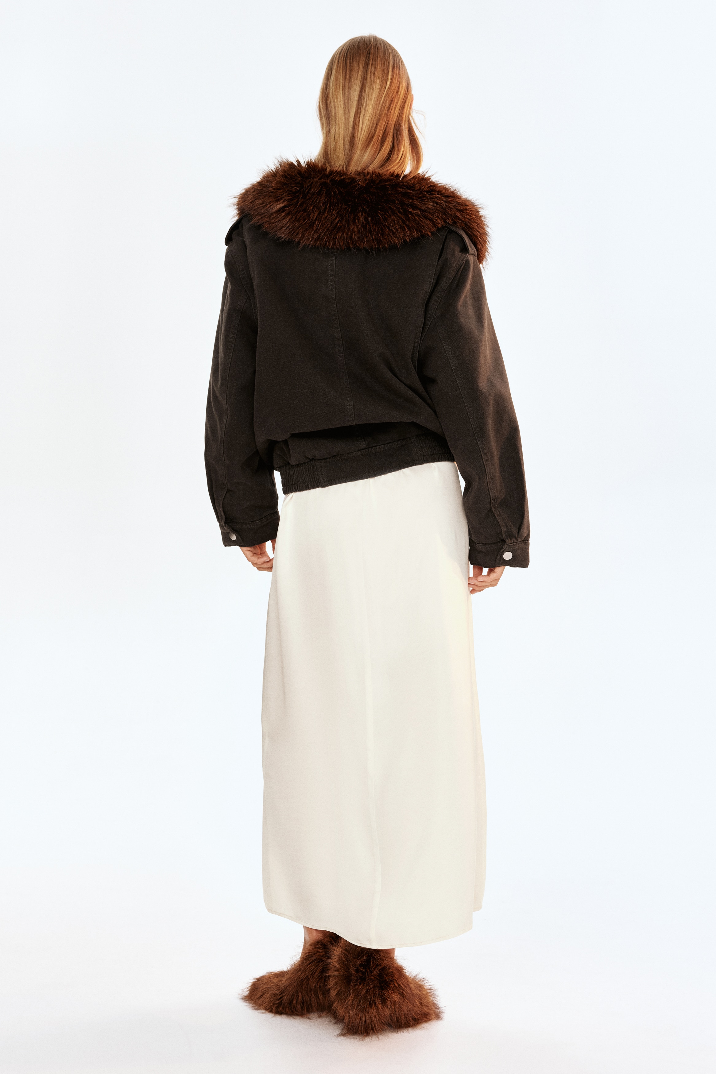 【新品タグ付き】meri⭐︎シアー八分袖ジャケット⭐︎ブラウン 秋コート ジャケット レディース アウター ロングコート 羽織り