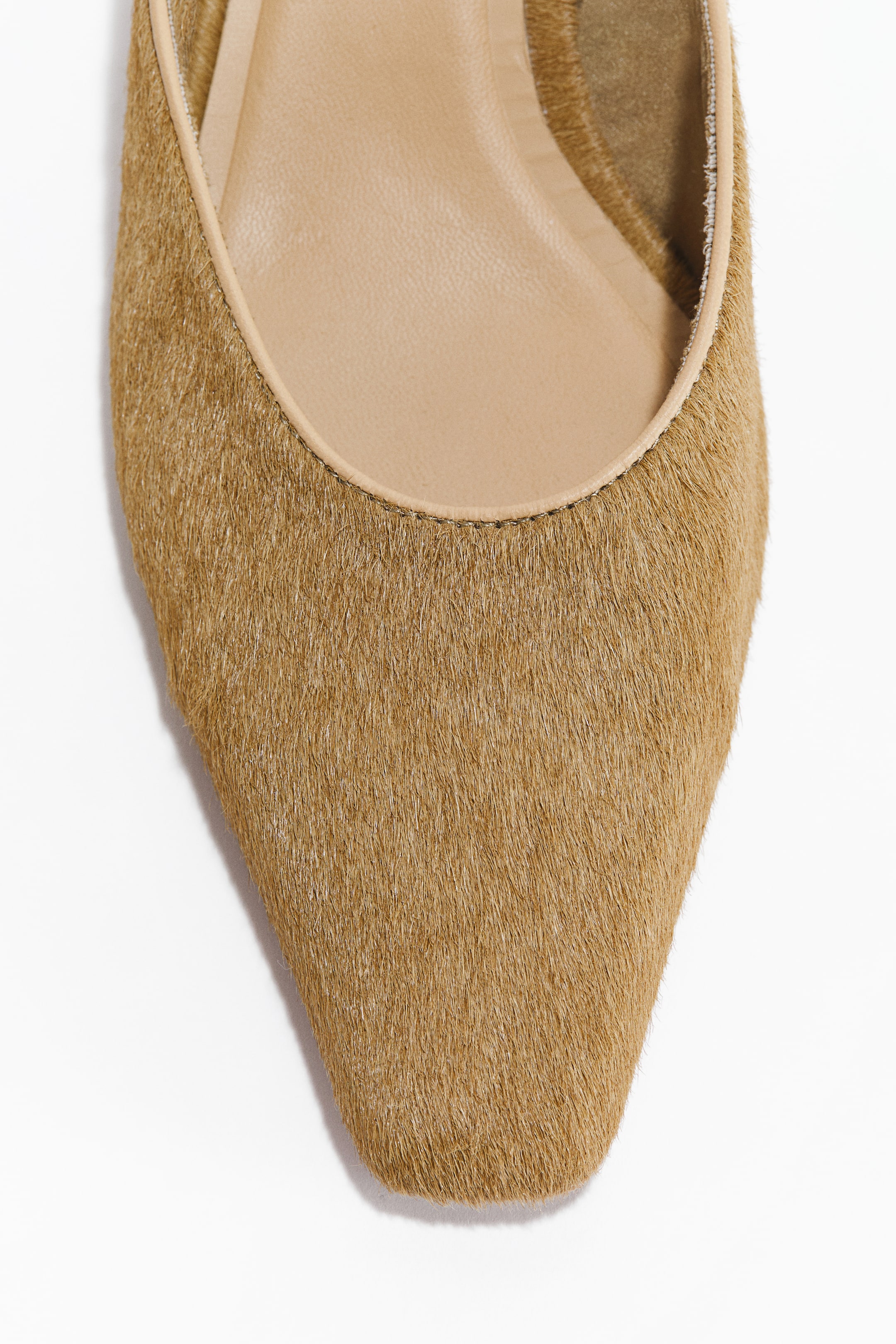 View larger image: Heeled leather mules - Beige - Ladies | H&M 5