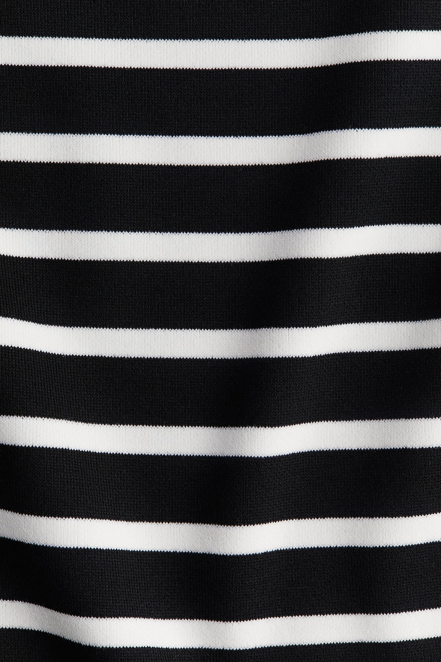 Женский топ H&M Boat-Neck Top, цвет: Чёрный / Белый полосатый — фото 2