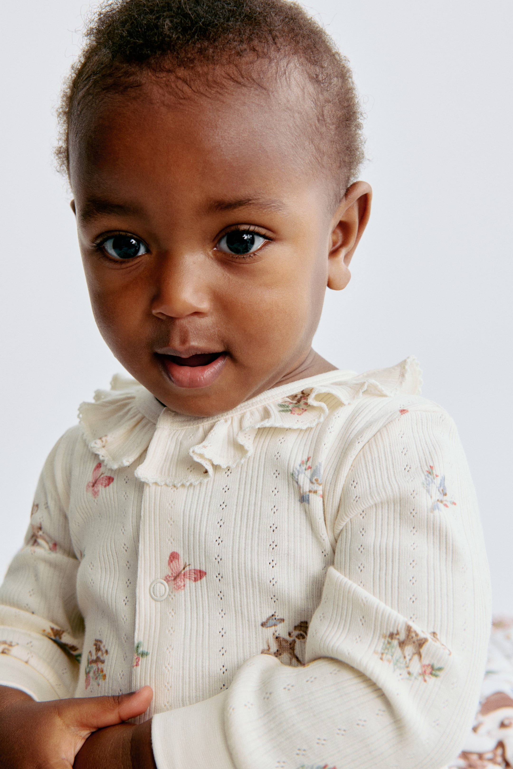 Printed Pointelle Pajama Jumpsuit
