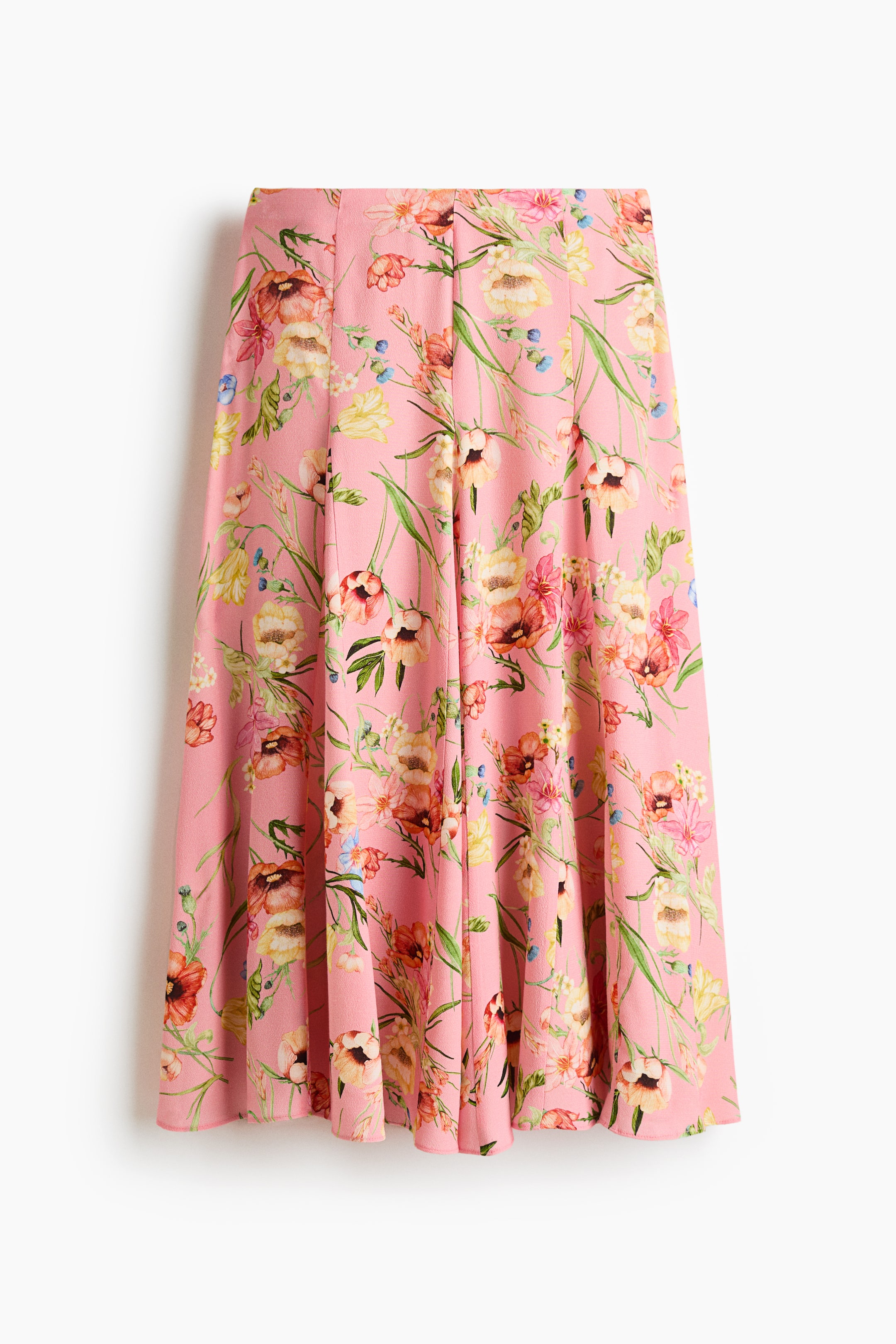 Pleated Viscose Skirt