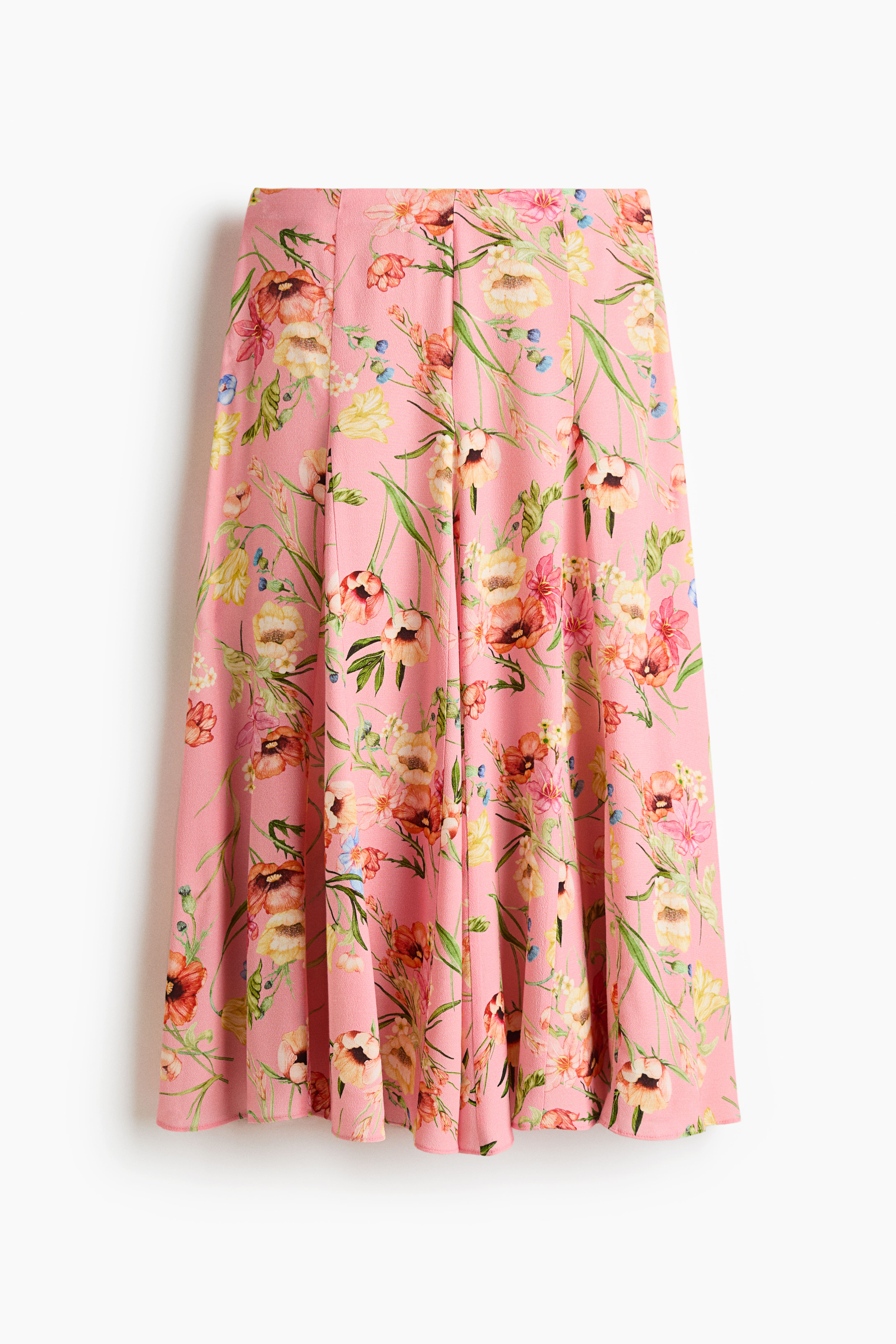 Pleated Viscose Skirt