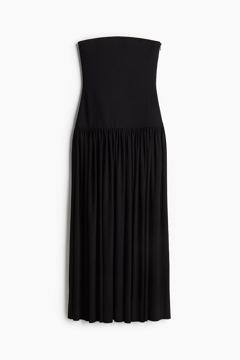 h&m black strapless dress H&M