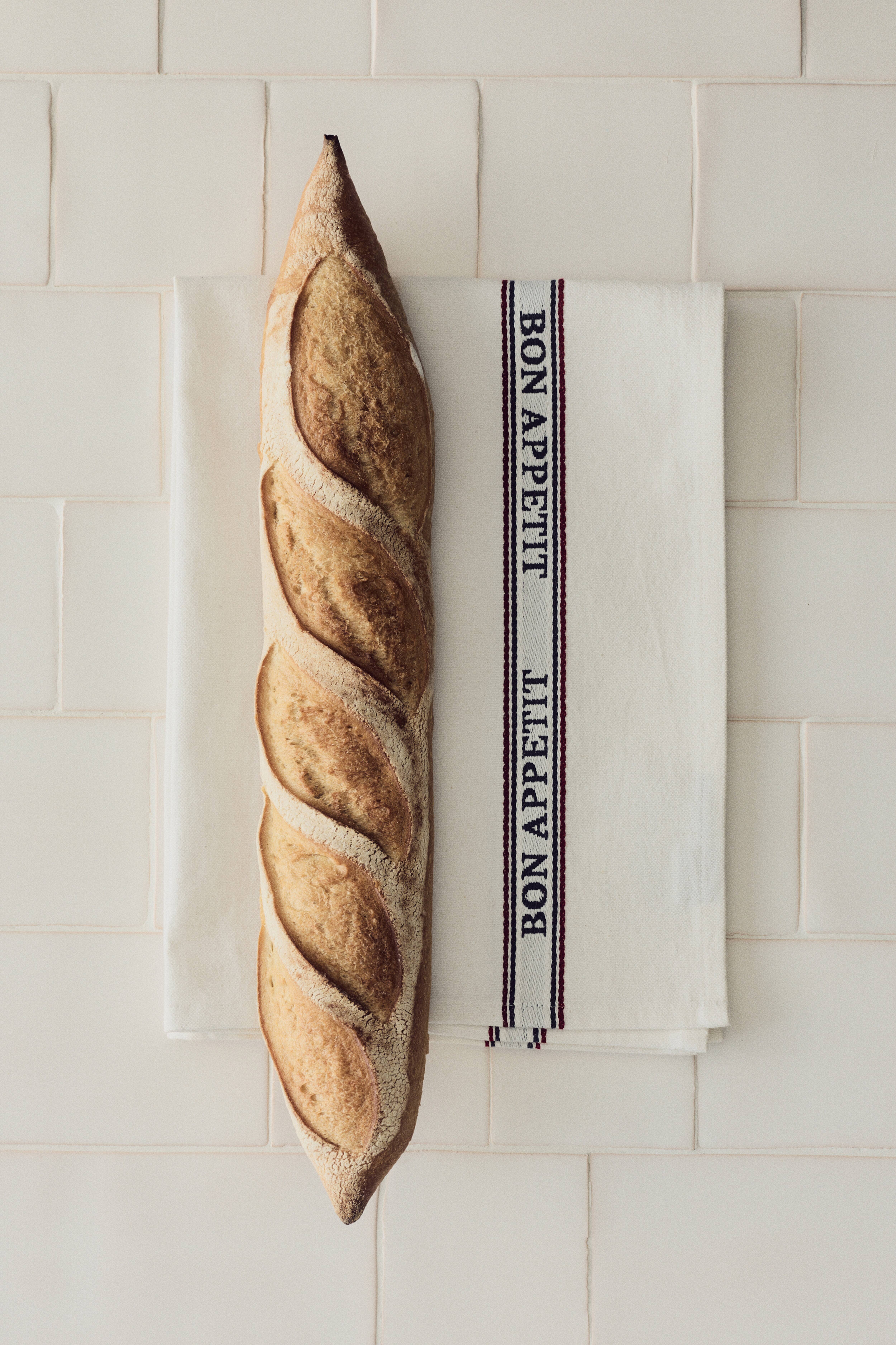 Linen-Blend Tea Towel