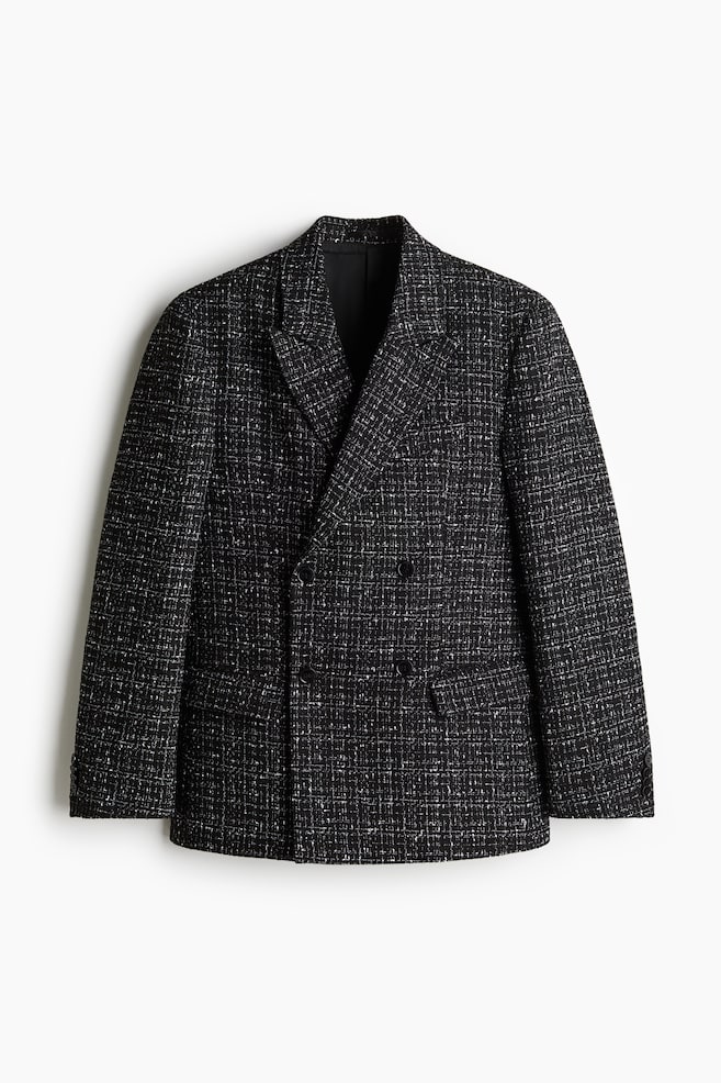 Regular Fit Double-breasted jacket - Black - 1