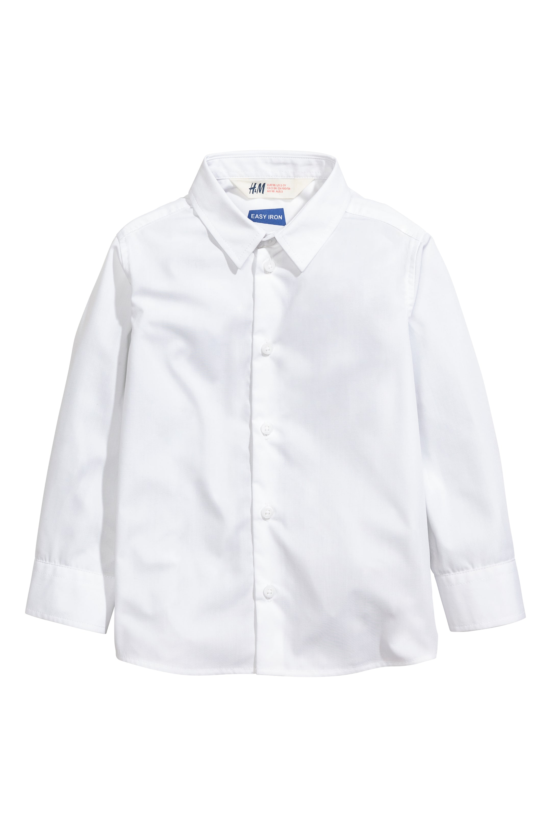 View larger image: Easy-iron shirt - White - Kids | H&M GB 1