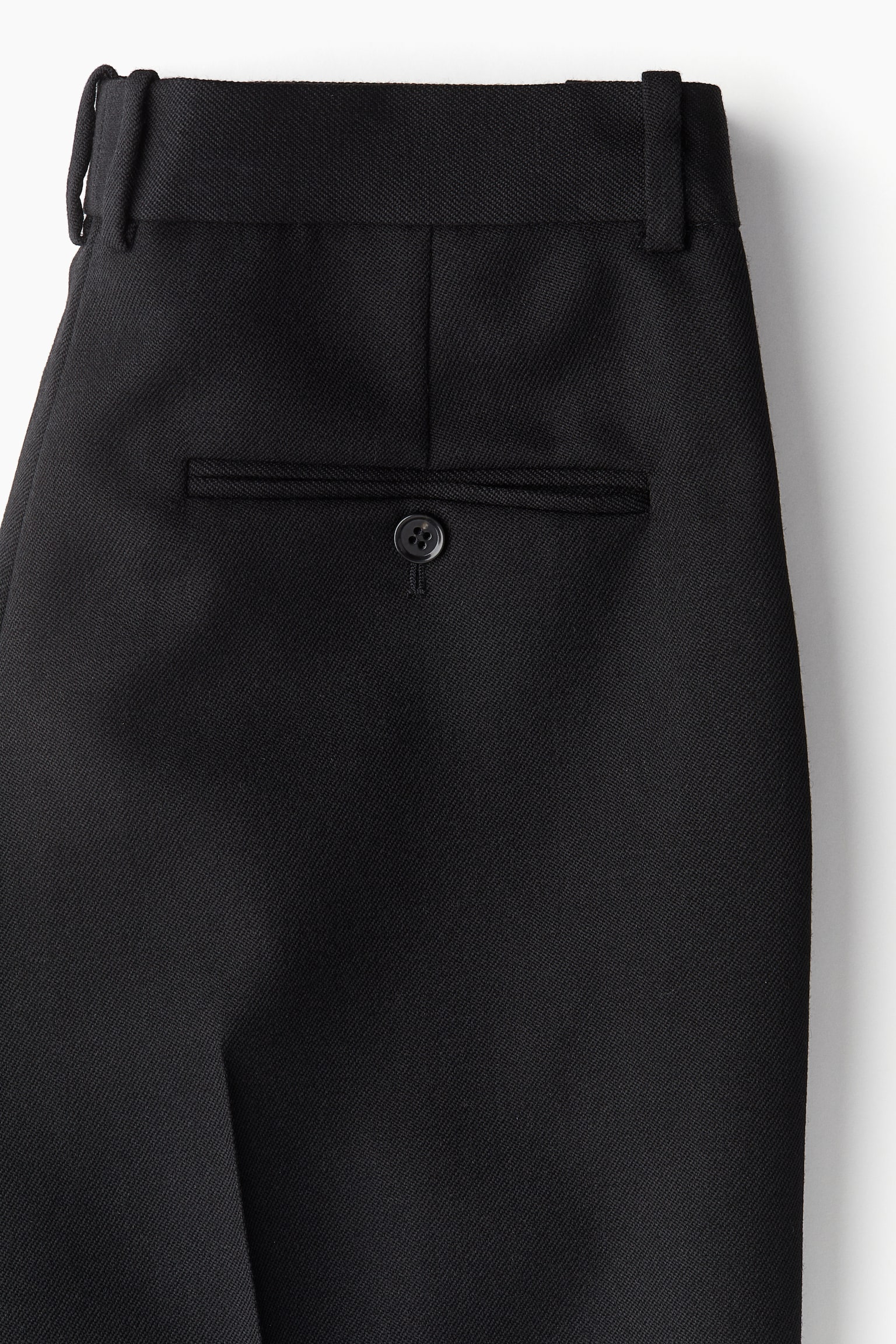 Tailored wool trousers  - Black - 3