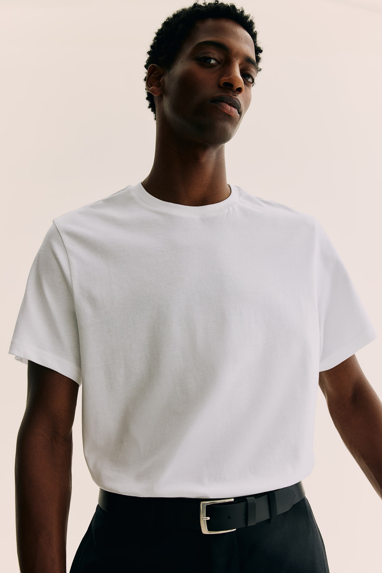 Regular Fit T-shirt - White/Black/Dark blue/Grey marl/Dark grey/Burgundy/Dark brown/Light green/Forest green/Light beige/Khaki green/Pink/Light grey/Dark grey/Khaki green - 6