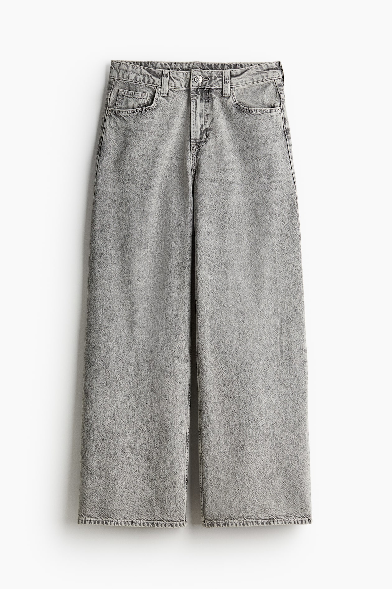 Baggy Regular Jeans Light grey Ladies H&M IN