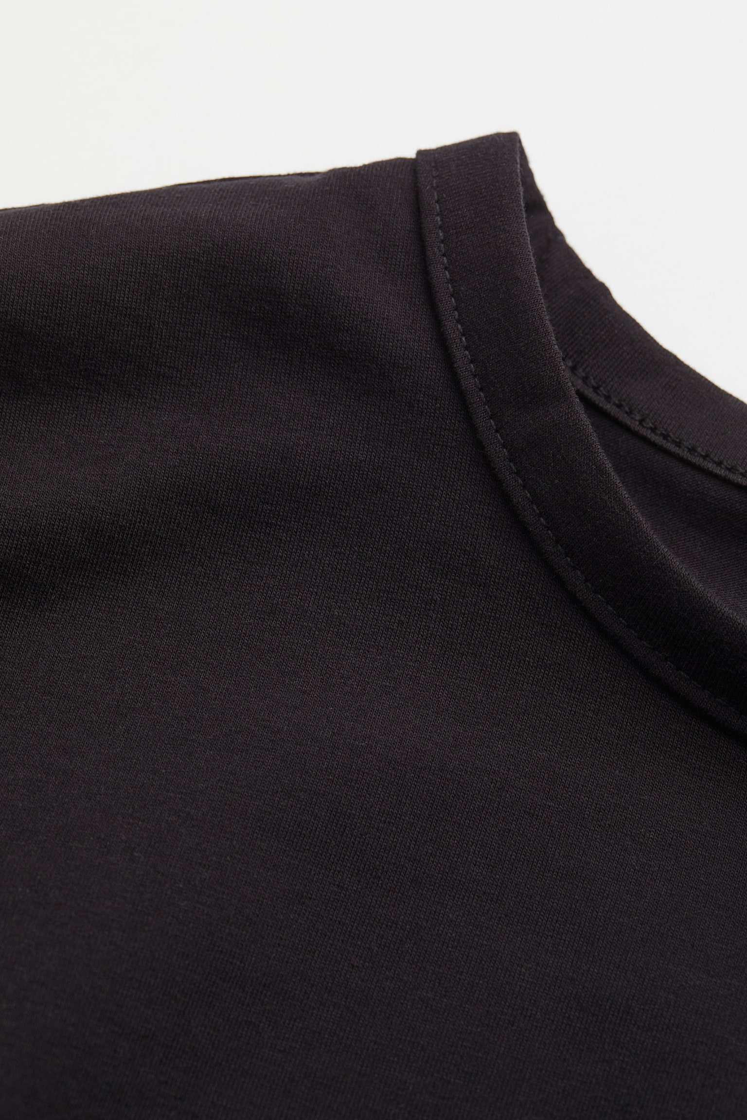 コットンジャージーTシャツ - ブラック - 2