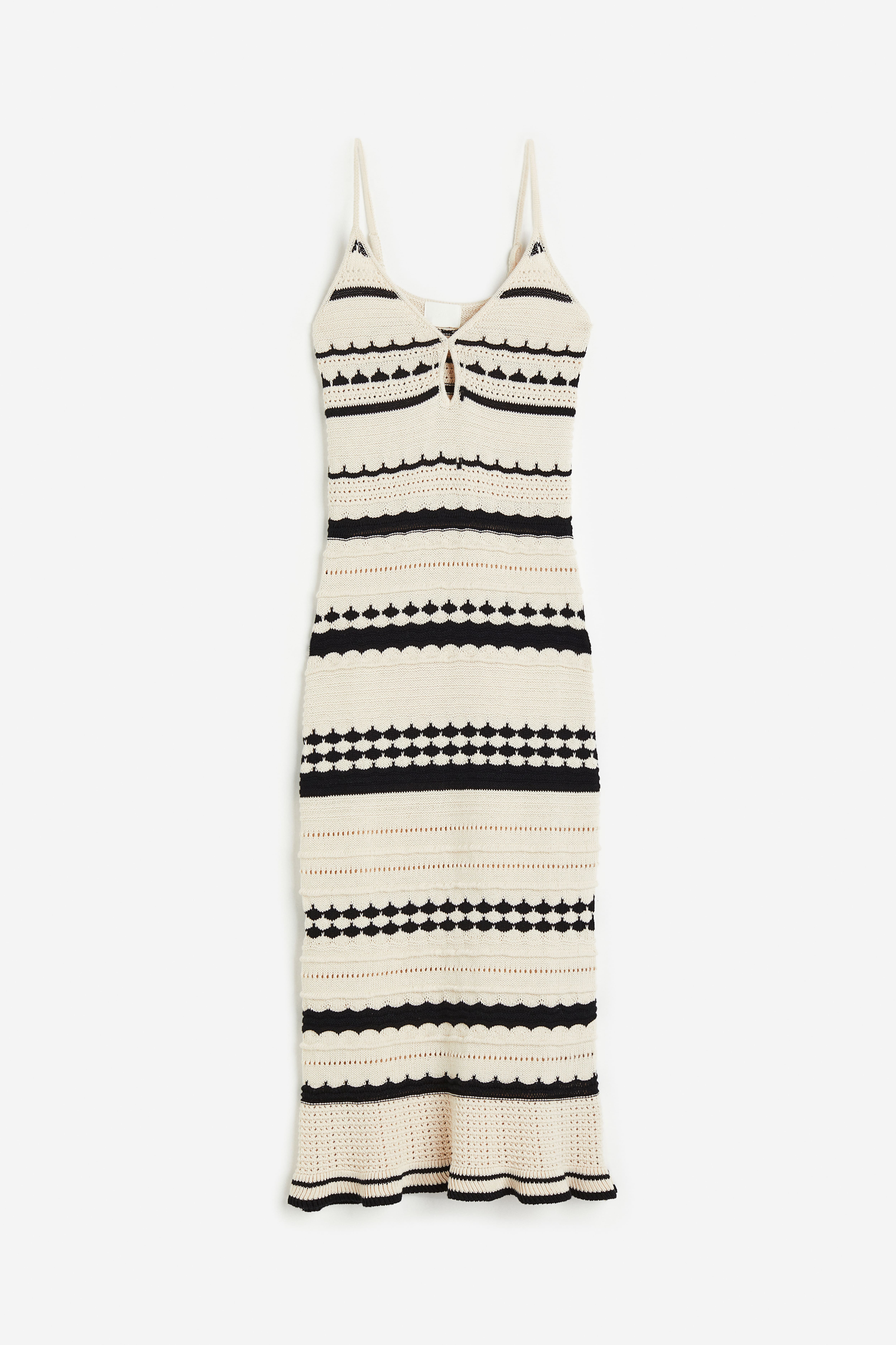 Black and white crochet dress hotsell