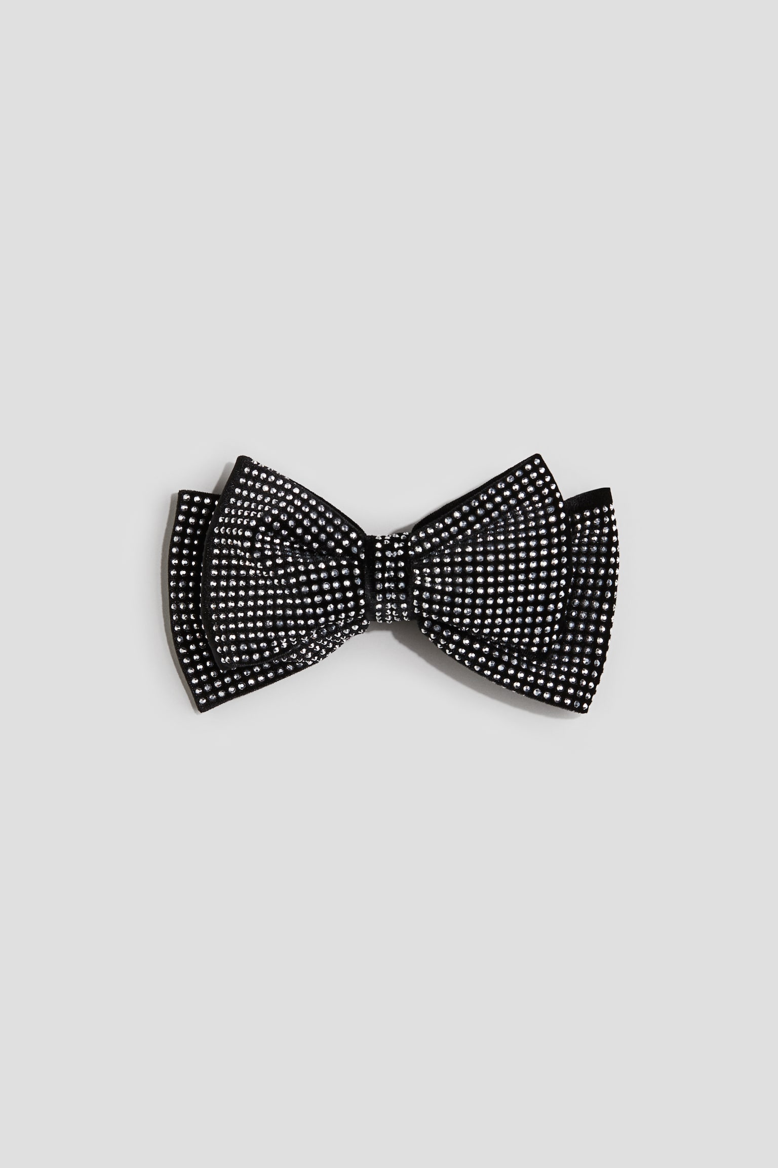 Bow hair clip - Black - 1