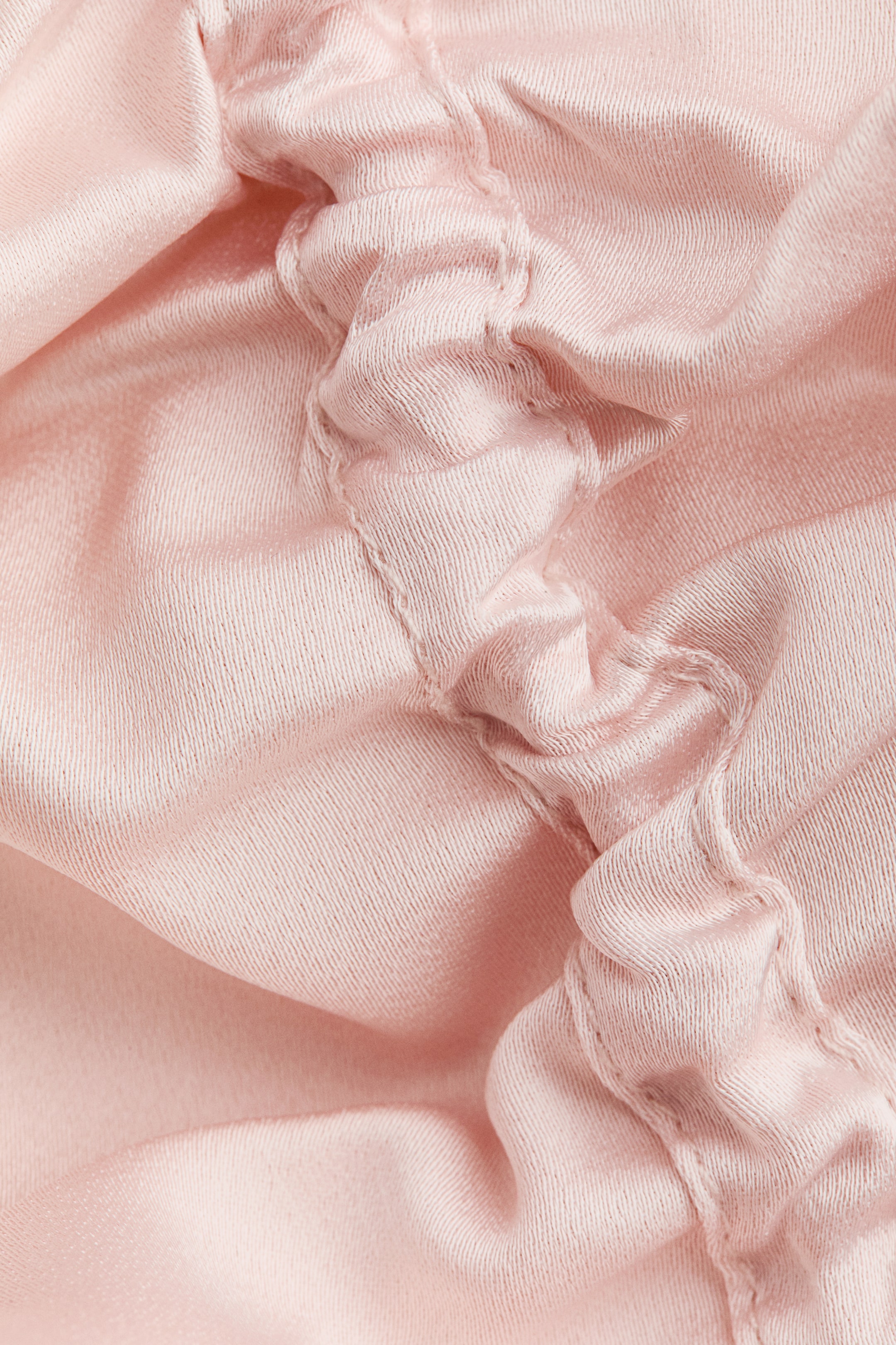Ruched Satin Skirt