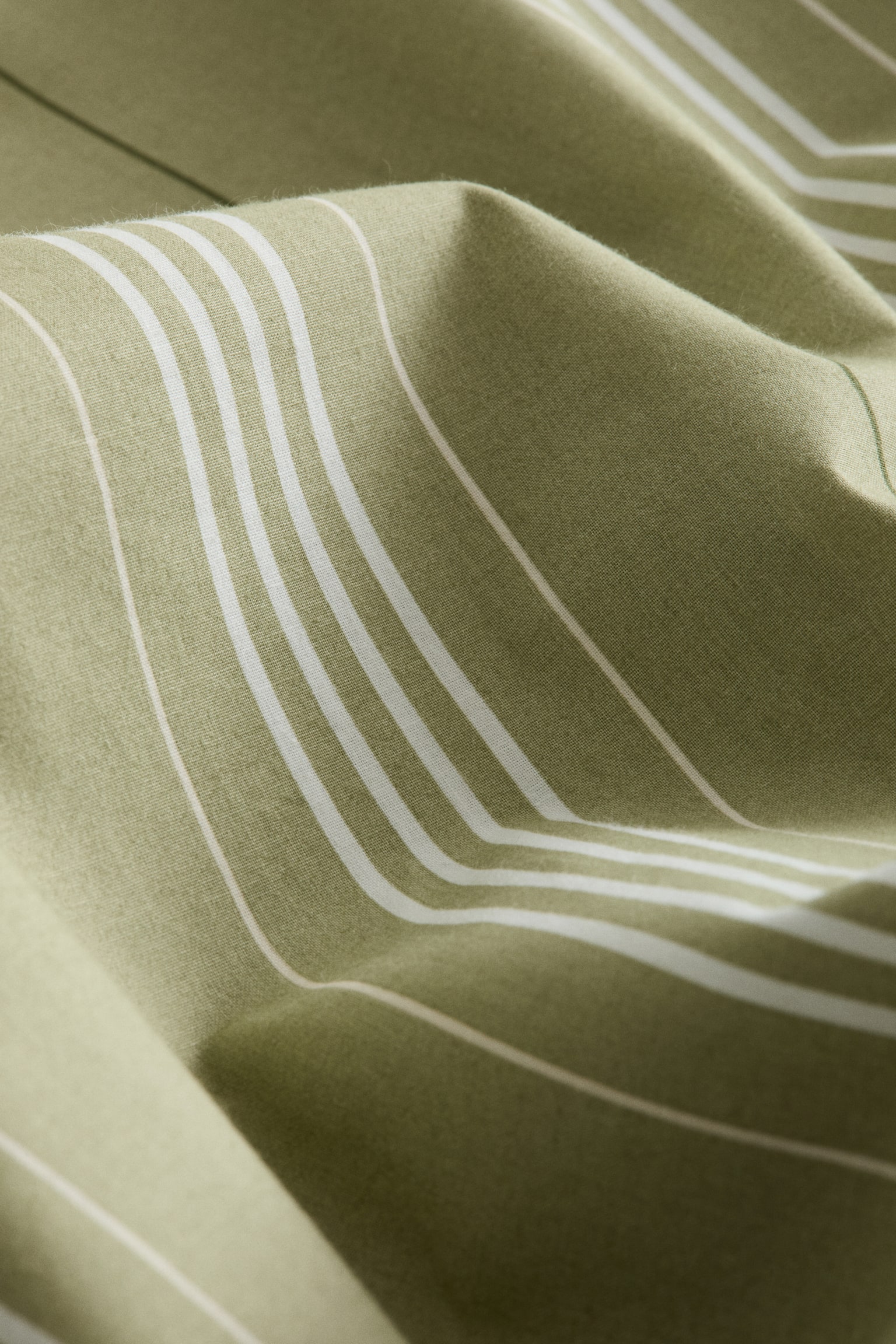 Cotton percale pillowcase - Green/Striped/Light blue/Striped - 3