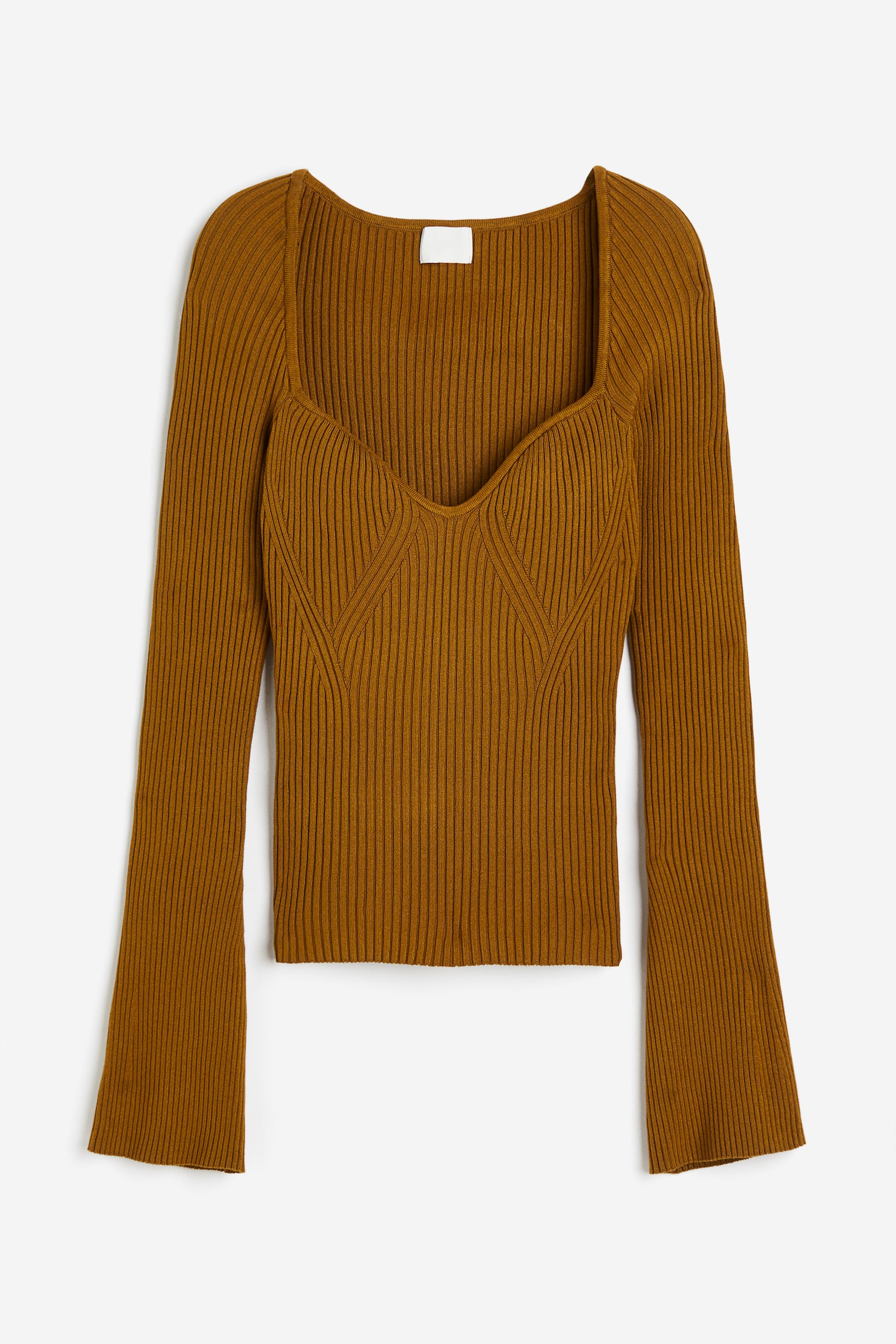 Rib-knit jumper - Ochre/Grey/Black/Light beige/Light grey/Silver-coloured/Yellow - 1