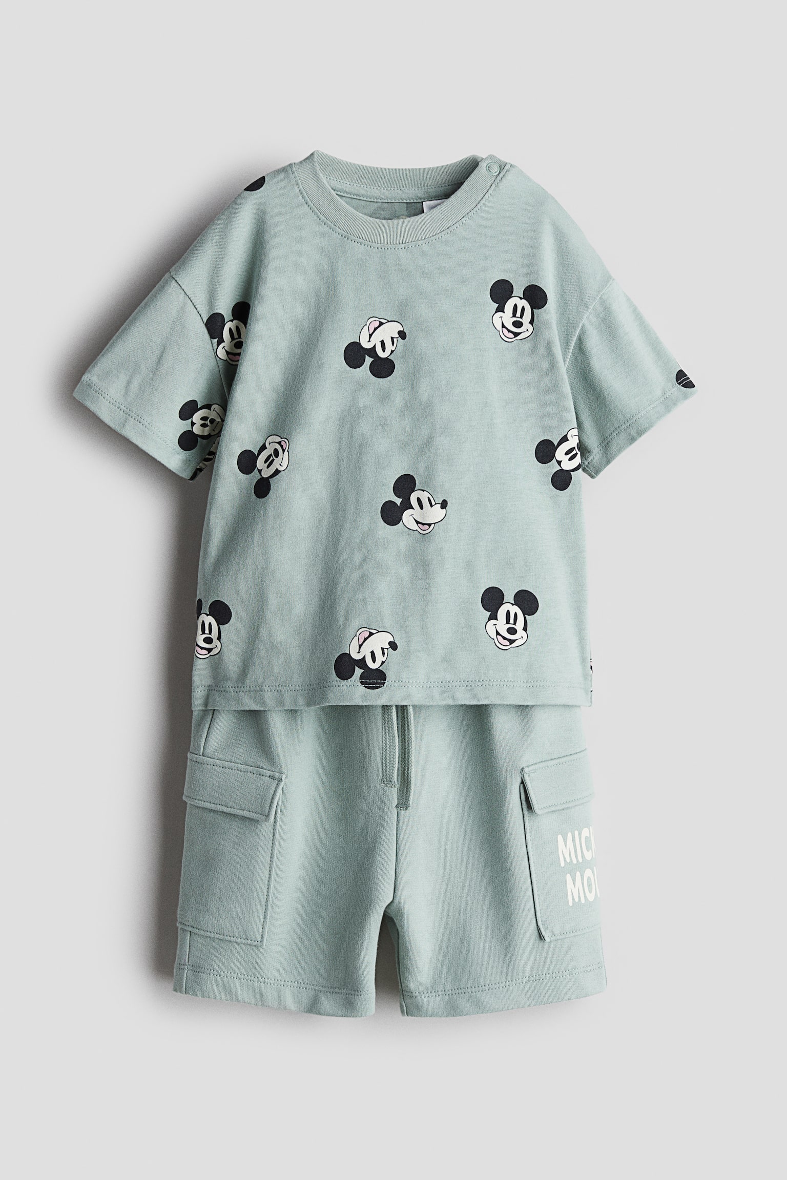 2-piece printed set - Turquoise/Mickey Mouse - 1