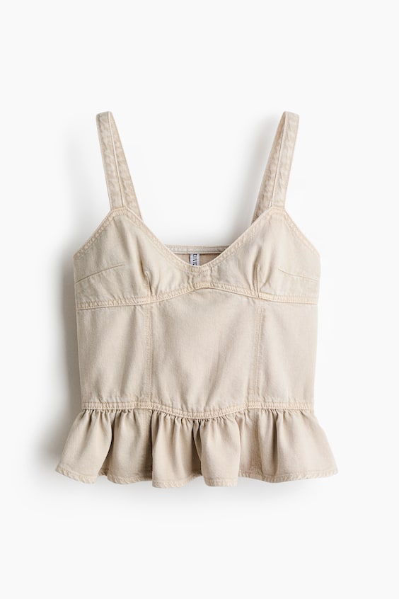 Женские джинсы H&M Denim Peplum Top