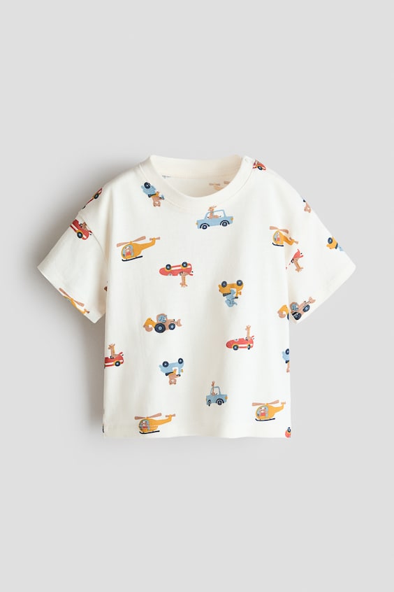 Детские футболки H&M Printed Cotton T-Shirt
