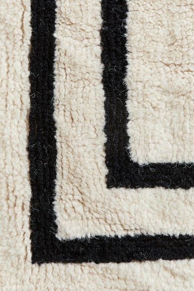 Wool-Blend Rug - Light beige/patterned - Home All | H&M US