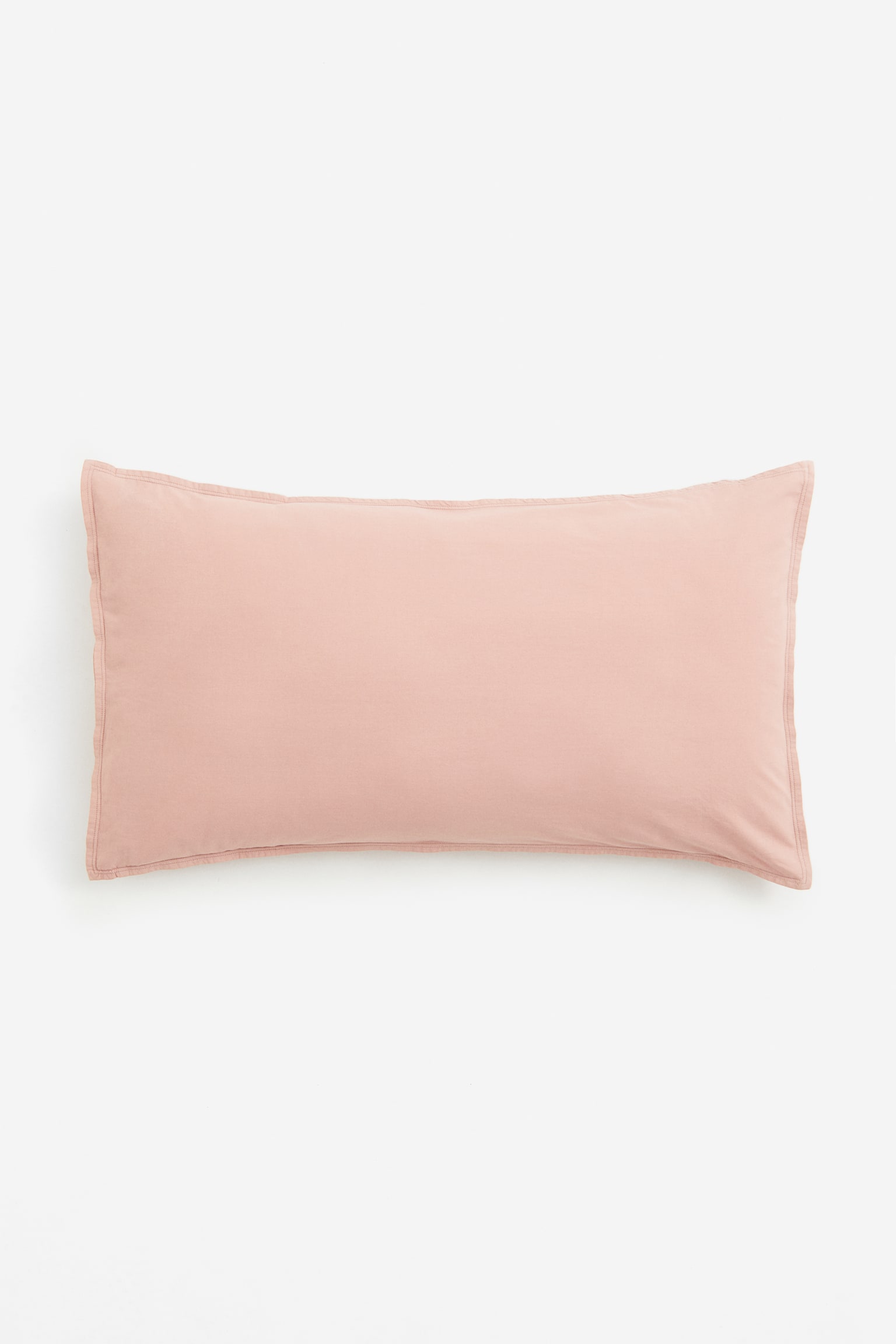 Washed cotton pillowcase - Pink/Light dusty green/Light beige/Rust/White/Dark grey - 1