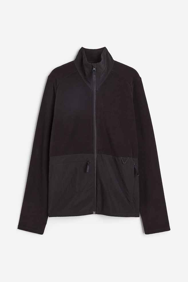 Fleece sports jacket - Black - 2