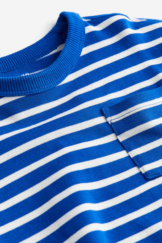 T-shirt à manches longues - Bleu vif/rayé/Bleu foncé/rayé/Noir/rayé/Beige foncé/rayé - 4