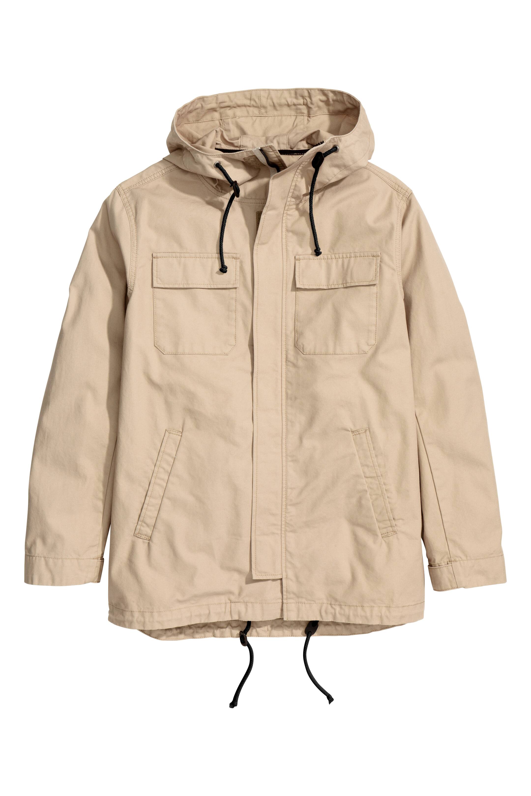View larger image: Parka with a hood - Beige - Men | H&M GB 1