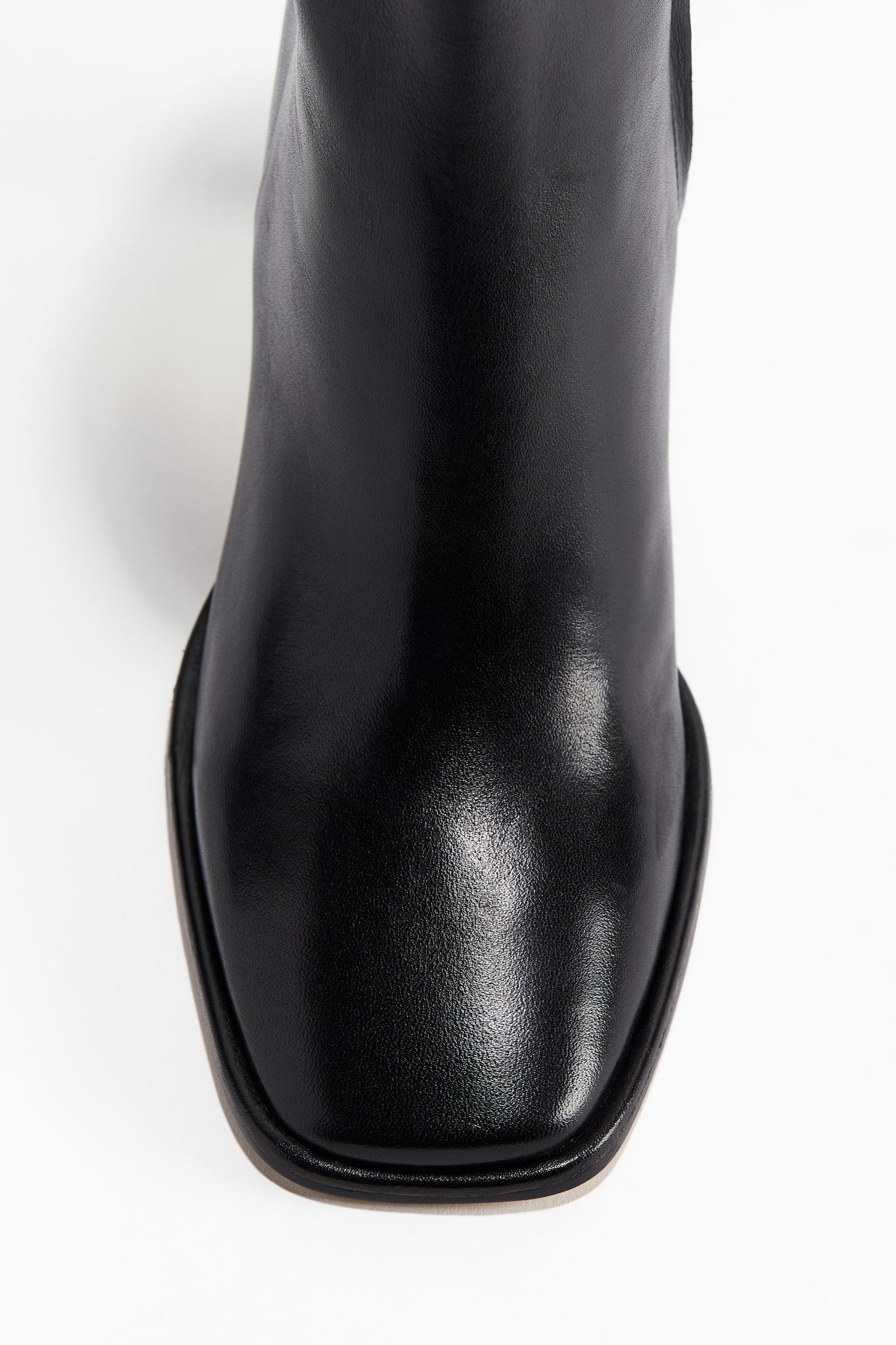 Heeled leather ankle boots - Black - 3