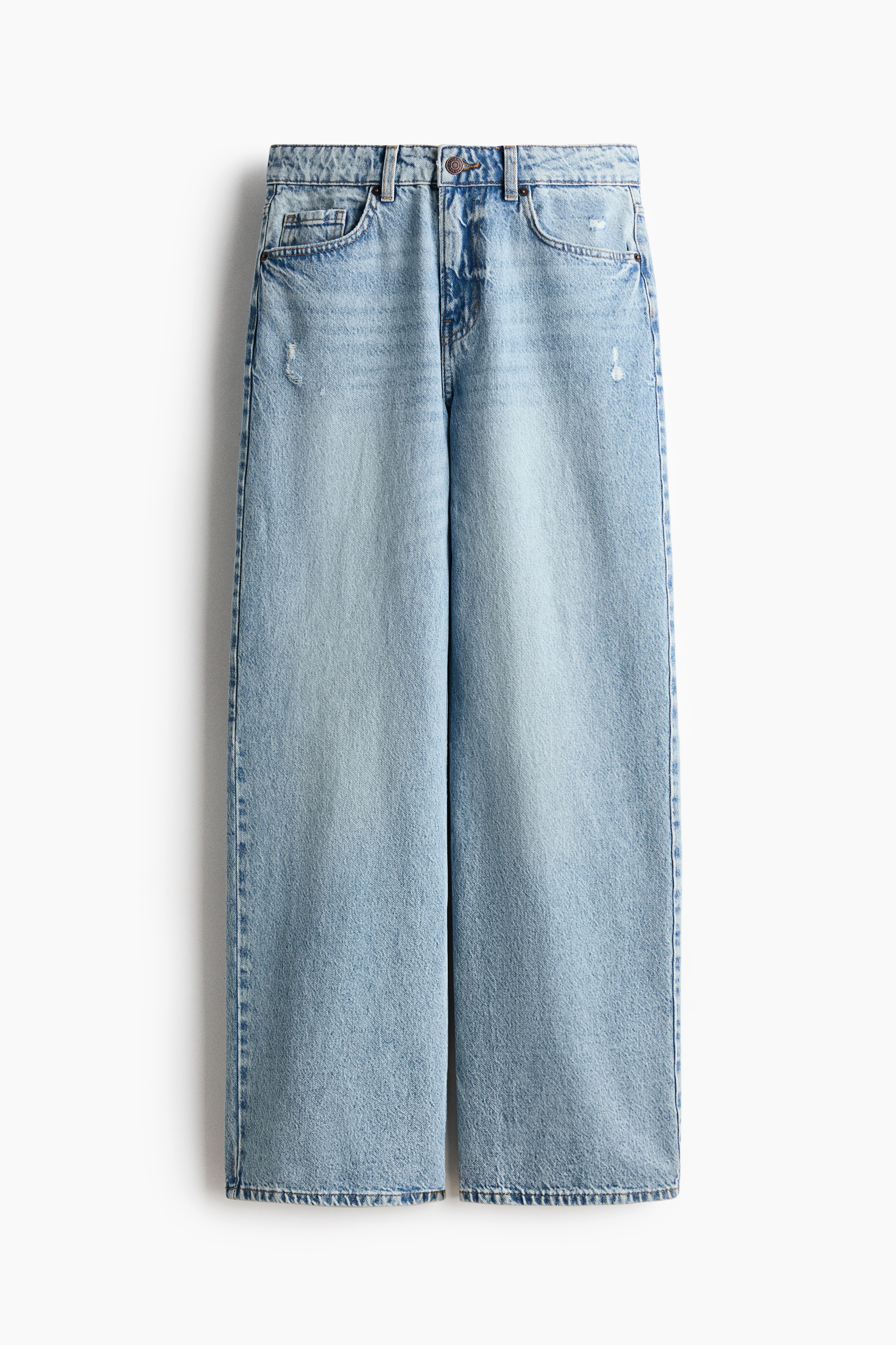 Wide Regular Waist JeansModell