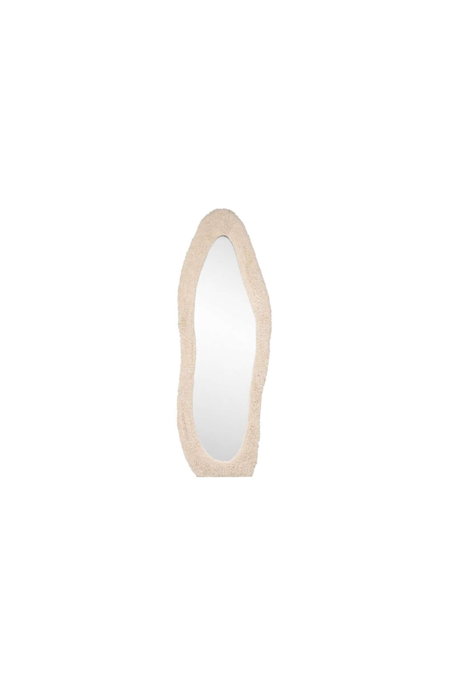 Mirza Grote Spiegel - Glas, Beige - 1
