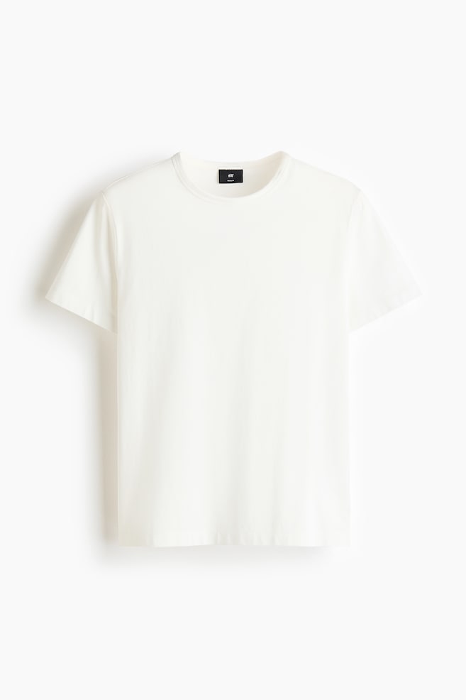 Regular Fit Cotton T-shirt - Ivory - 1