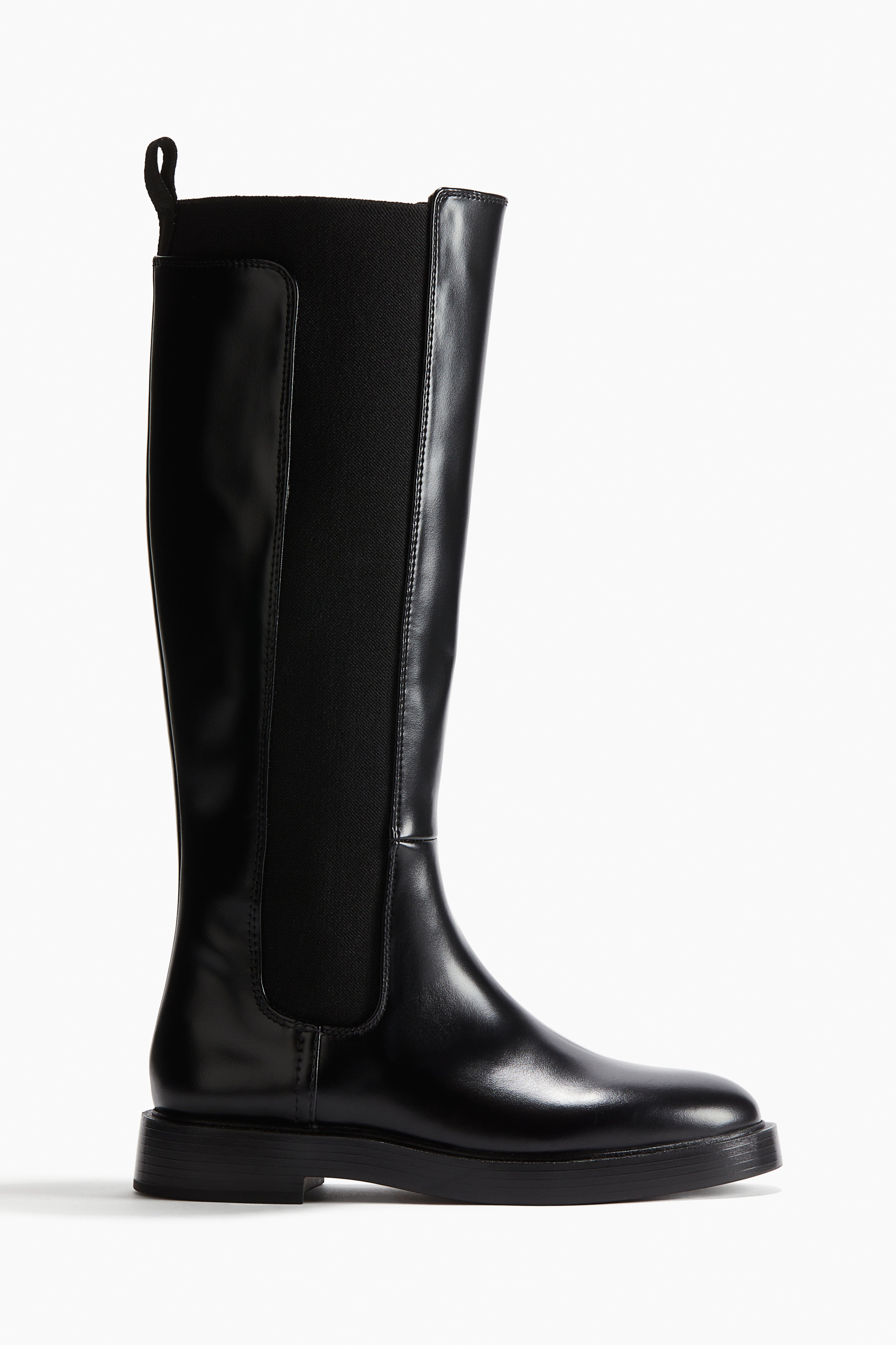 Bottes de hauteur genou Noir FEMME H M FR