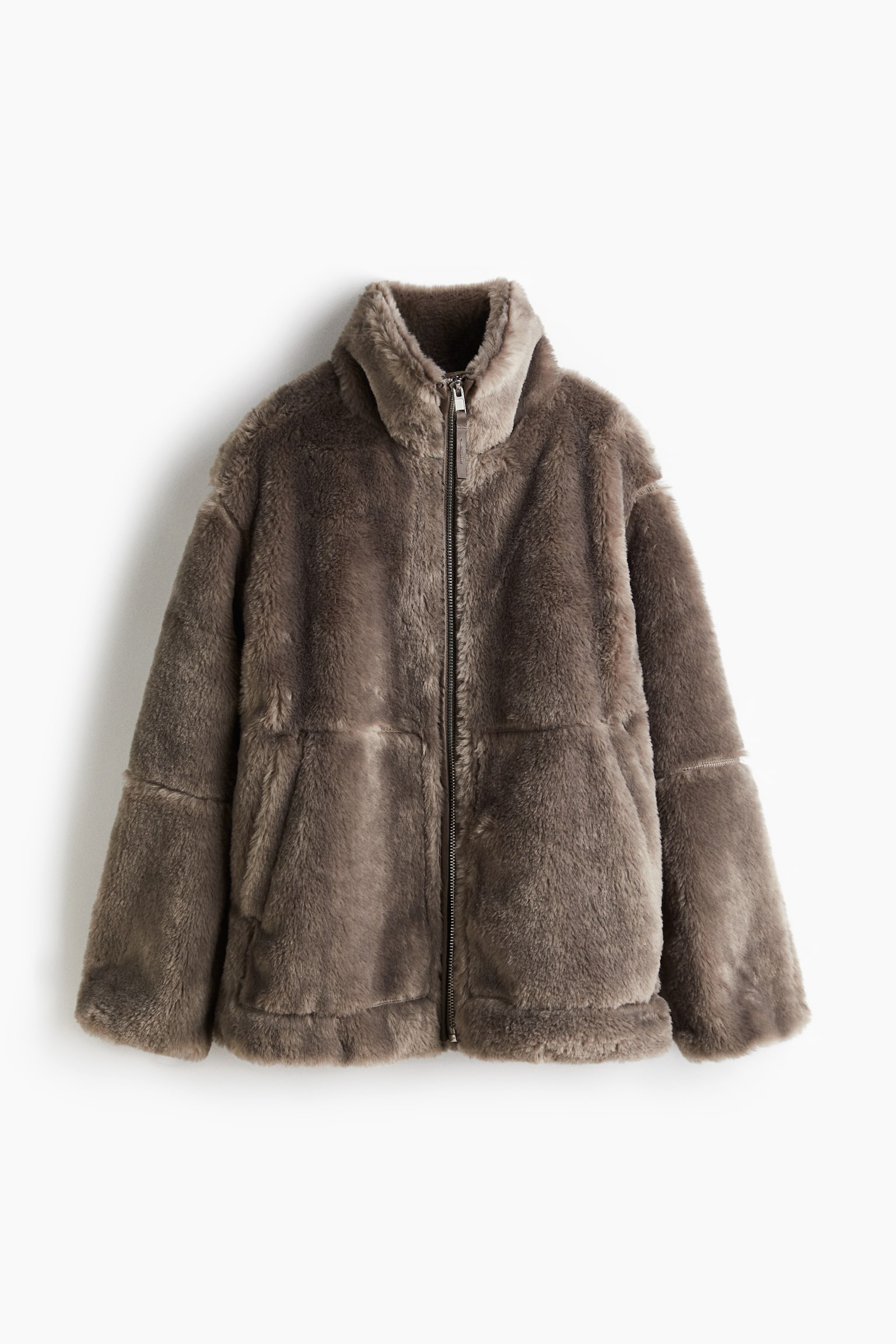 Oversize Ceket - Koyu bej/Bej - 1