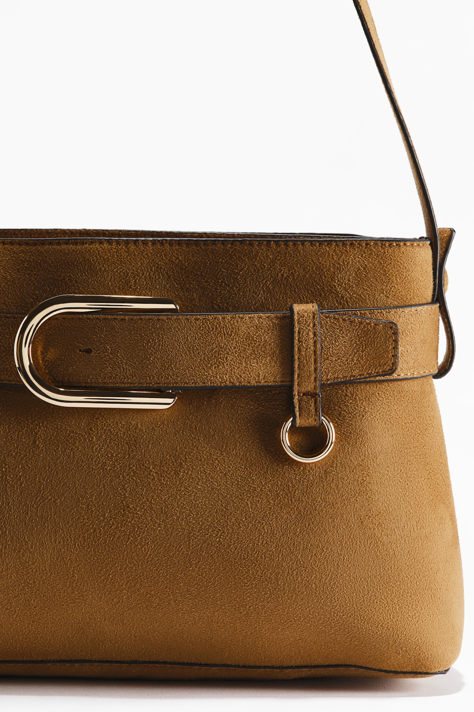 Strap-detail shoulder bag - Brown - 3