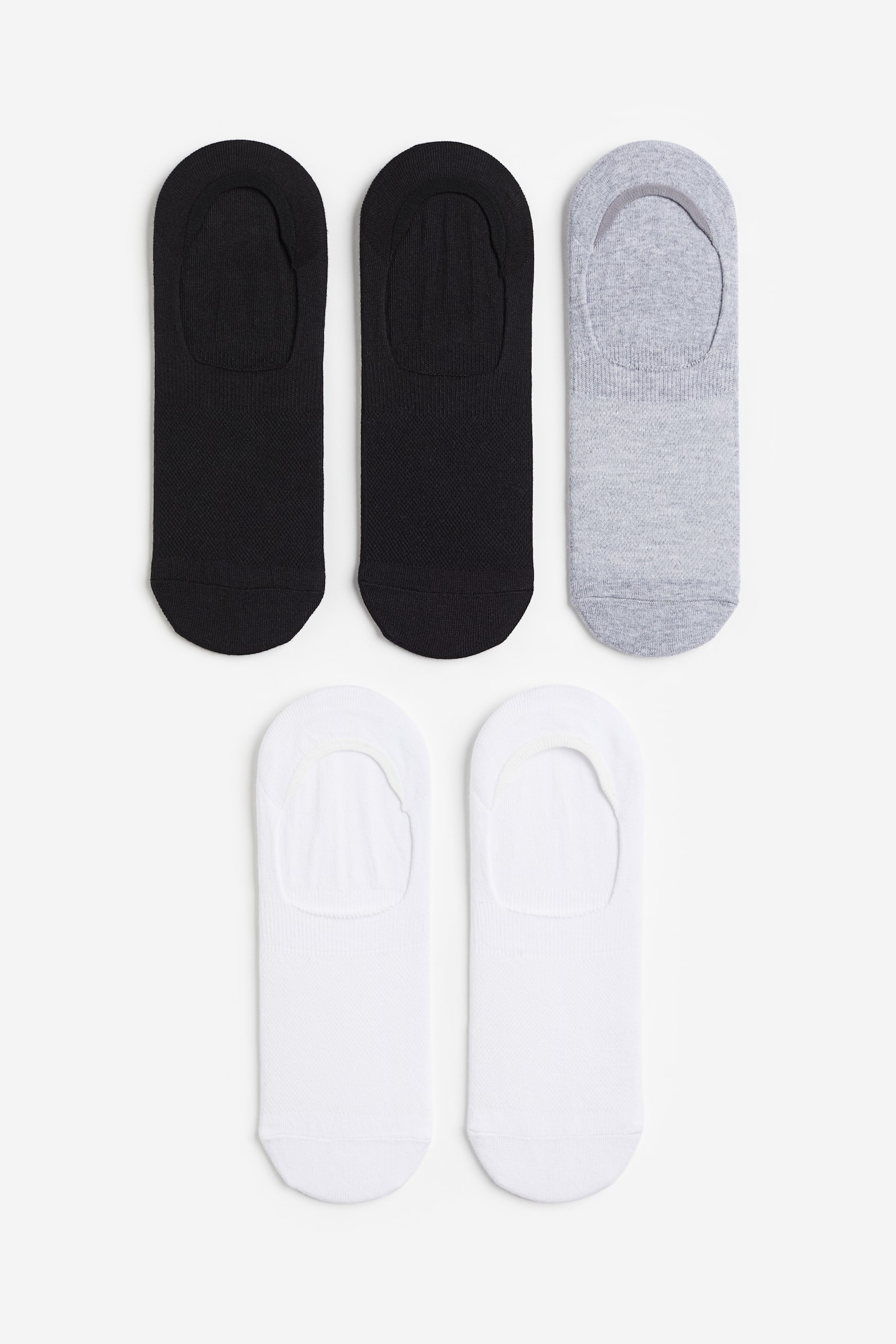 5-pack COOLMAX® socks - White/Grey marl/Black/White - 1