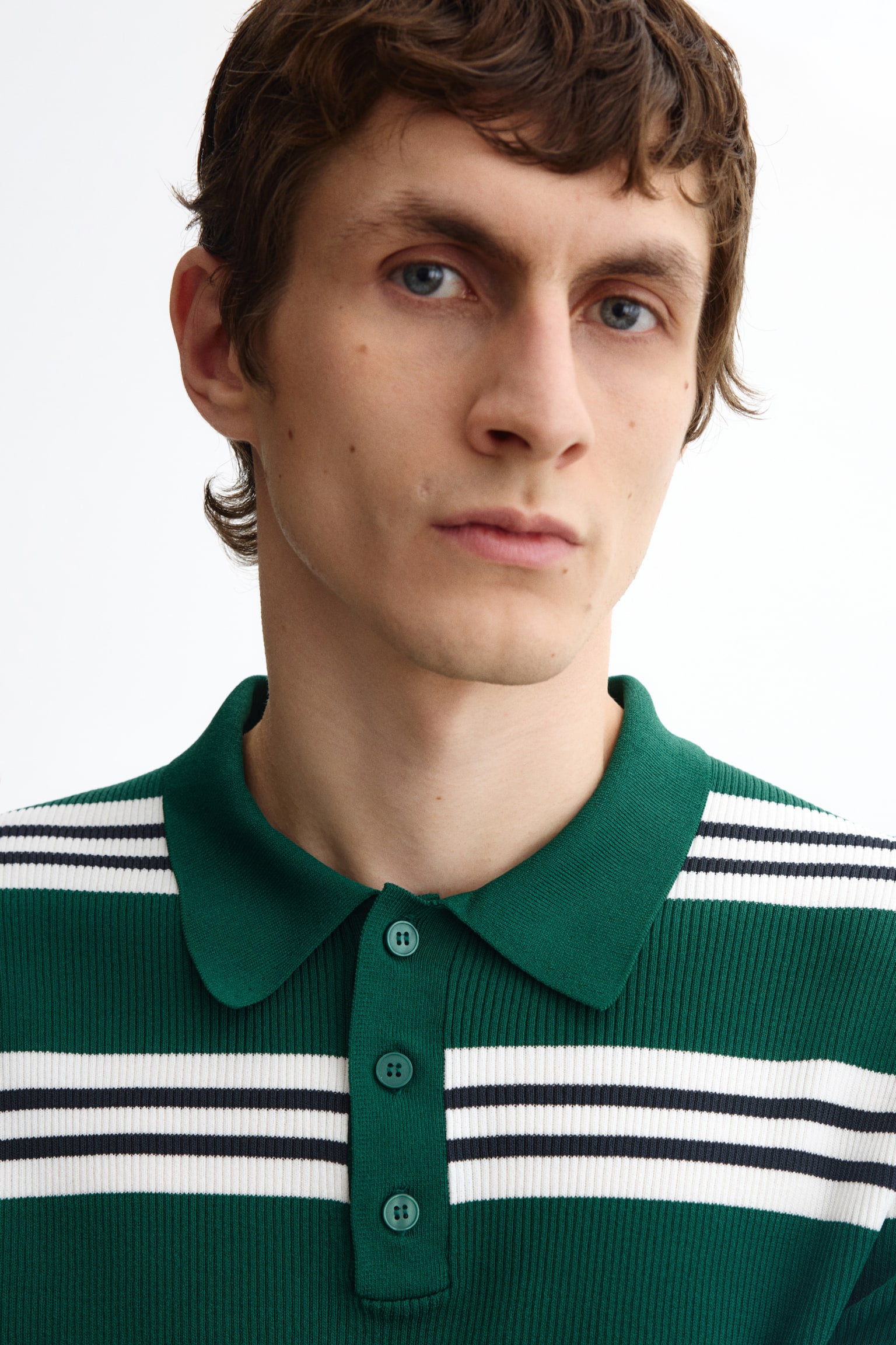 Regular Fit Polo shirt - Green/Striped/Blue/Striped - 5