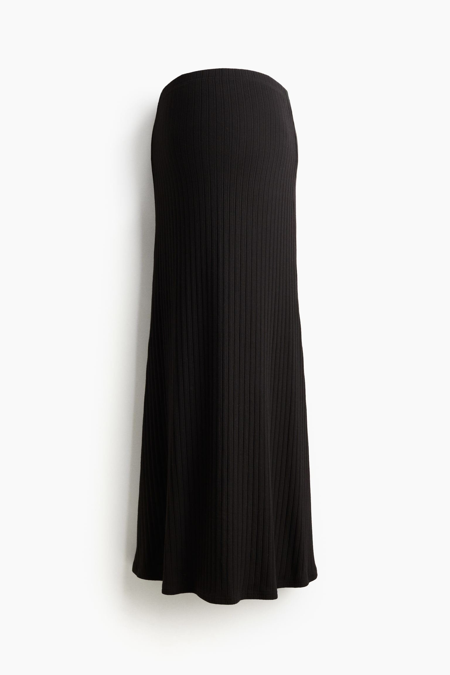 MAMA Ribbed jersey skirt - Black/White - 2