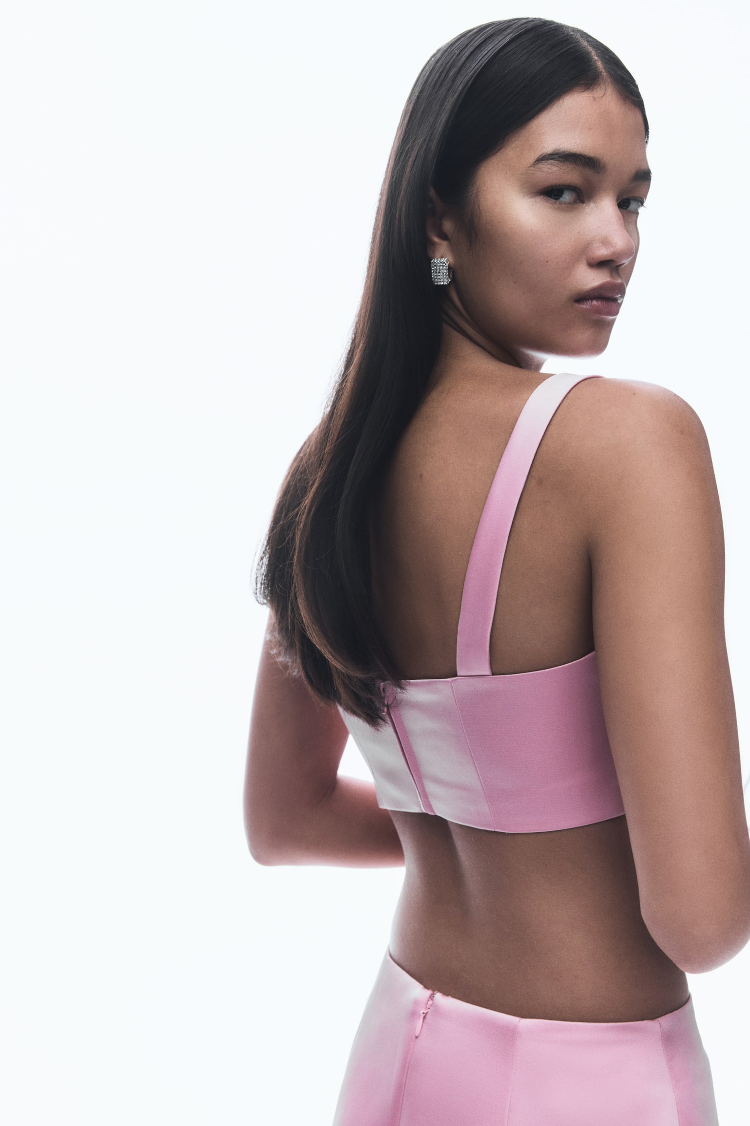 Bralette Top - Light pink/Pale grey - 4