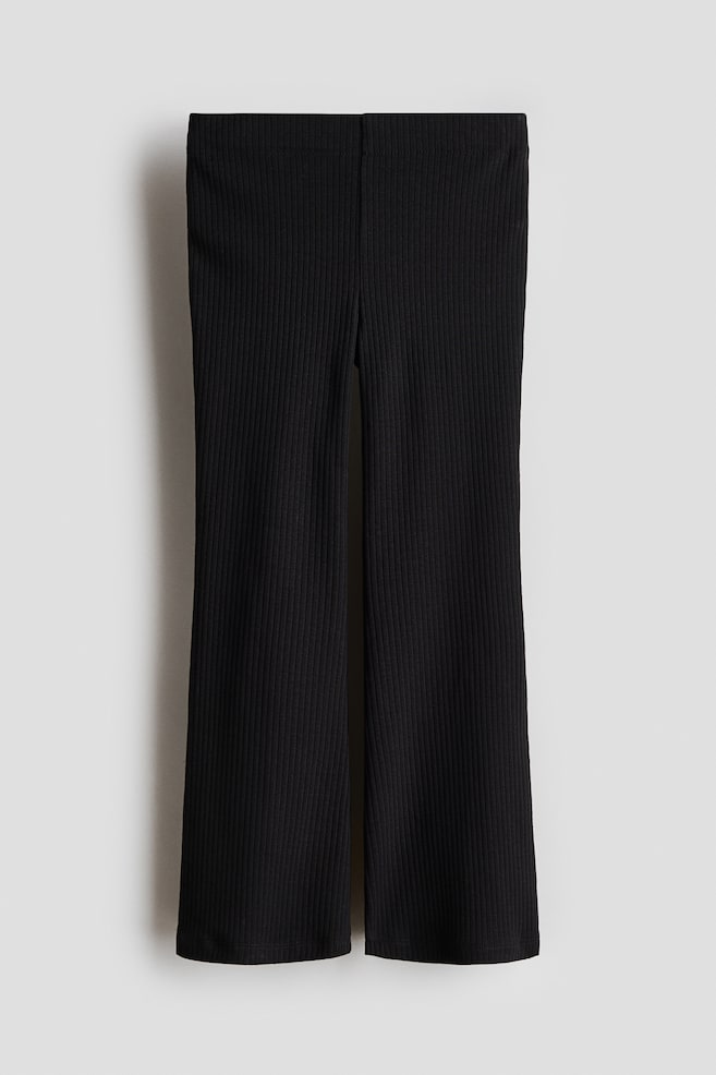Flared Leggings - Black/Black/Beige/leopard print/Pink/Light pink/Light dusty purple/Purple - 1