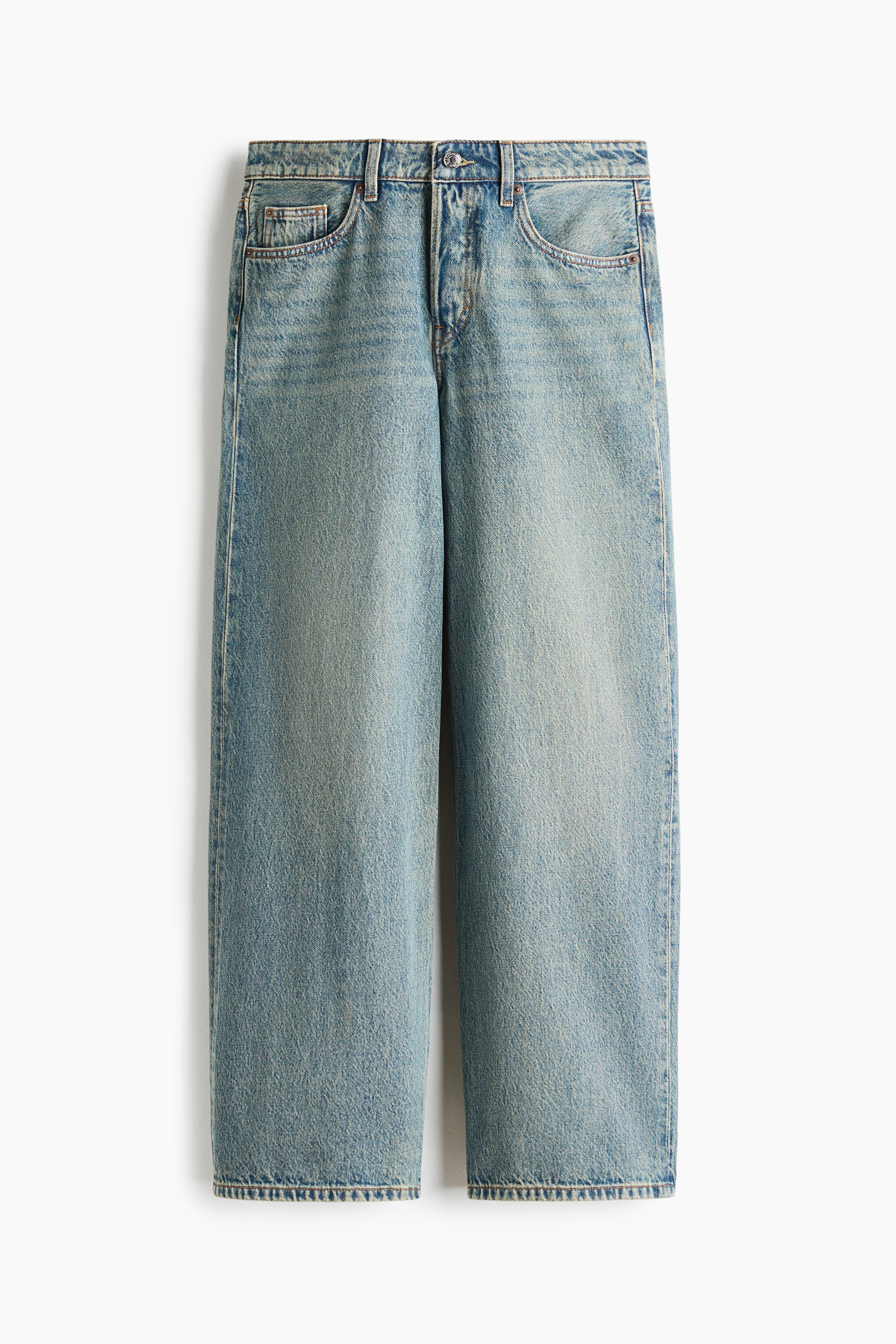 Baggy Low Waist Jeans - Ljus denimblå/Denimblå