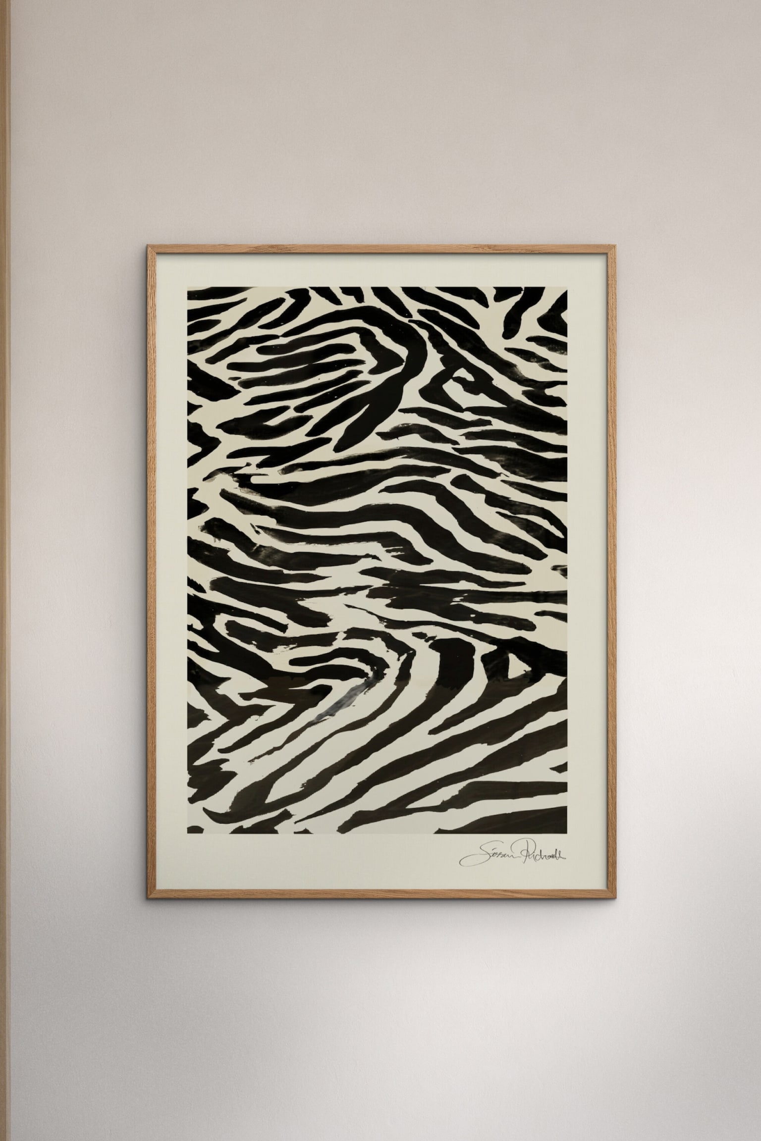 Sissan Richardt - Zebra Study - Multicolorido - 2