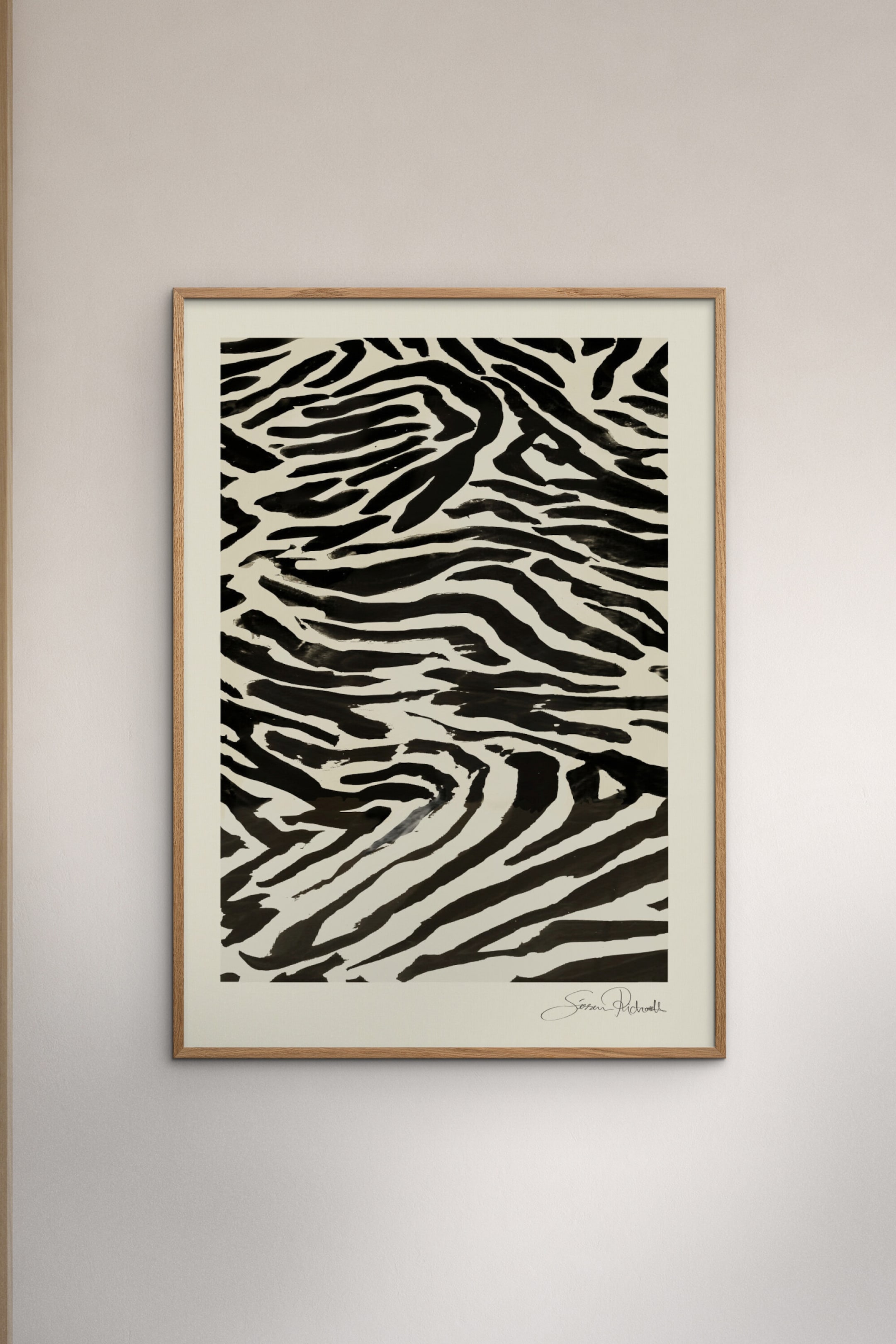 Visa större bild: Sissan Richardt - Zebra Study - Flerfärgad - Poster & Frame - Home All | H&M FI 1