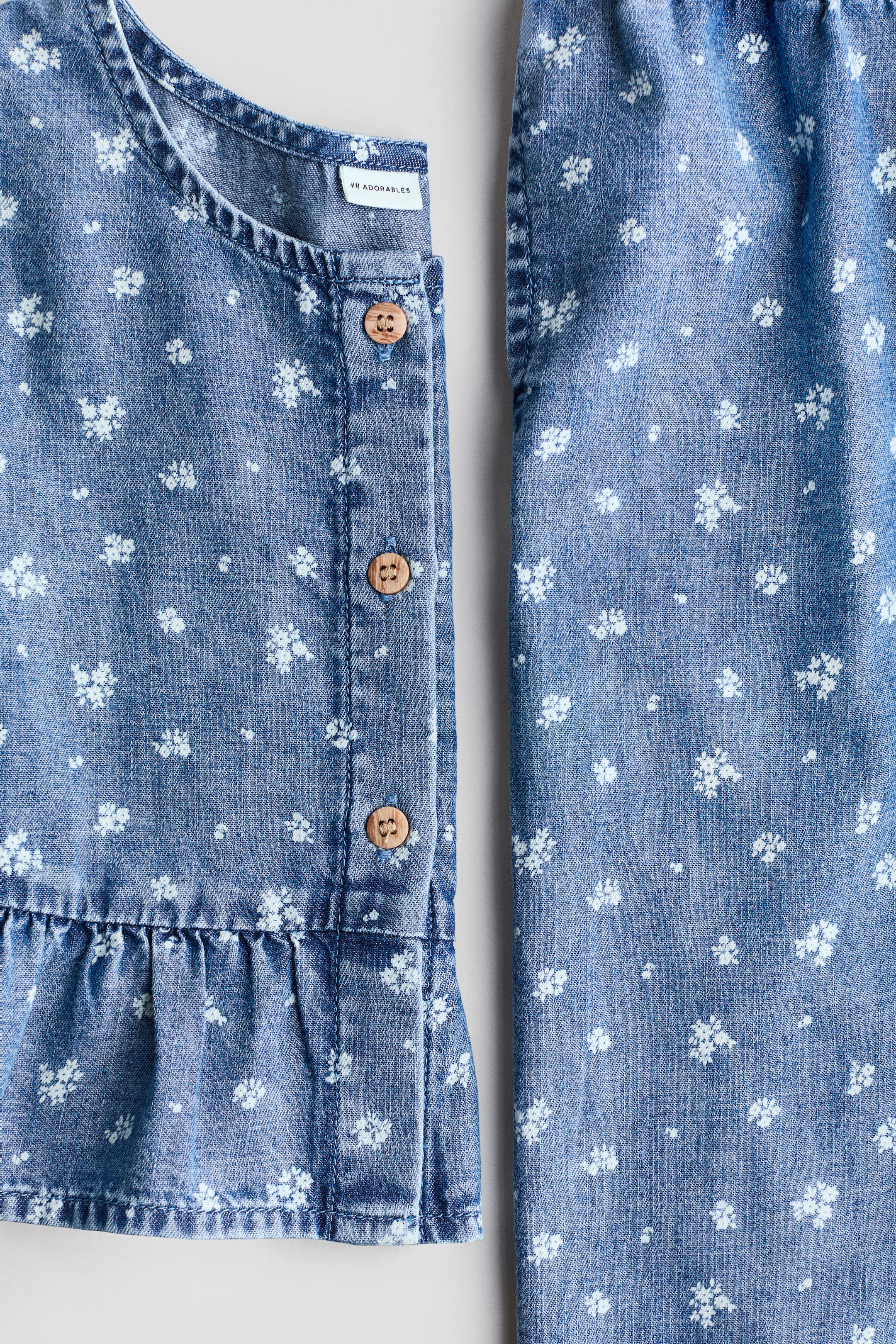 2-Piece Printed Denim Set