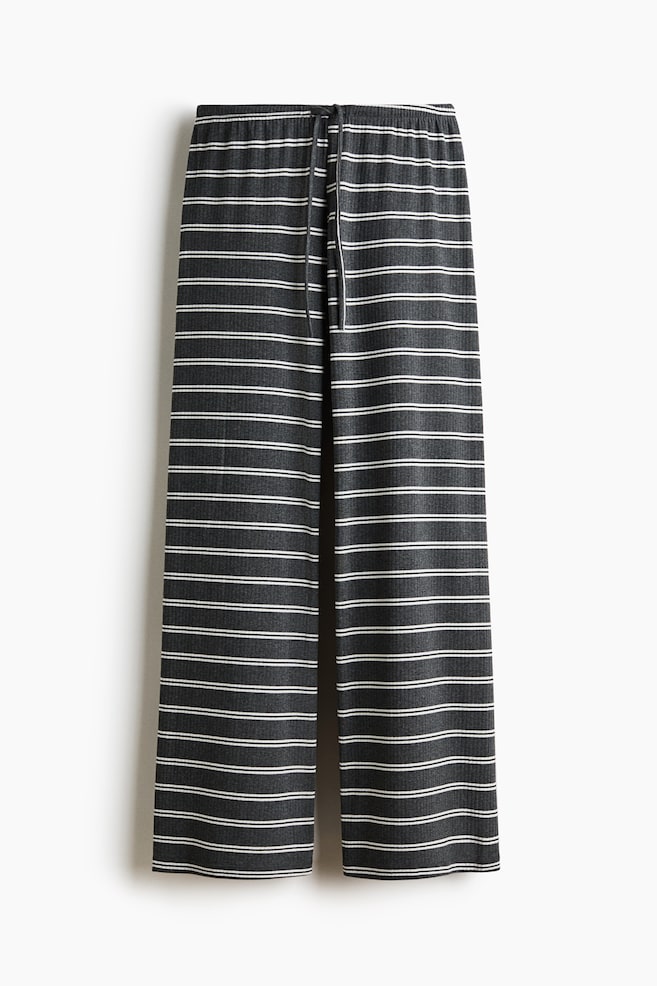 Pantaloni din amestec de bumbac - Gri-închis/dungi/Roșu-prună închis/dungi/Alb/dungi roșu-burgund/Negru/dungi/Alb/dungi roz/Negru/dungi/Negru/dungi/Alb/dungi roz-deschis/Maro-închis/dungi/Maro-închis/dungi/Alb/dungi albastru-deschis - 1