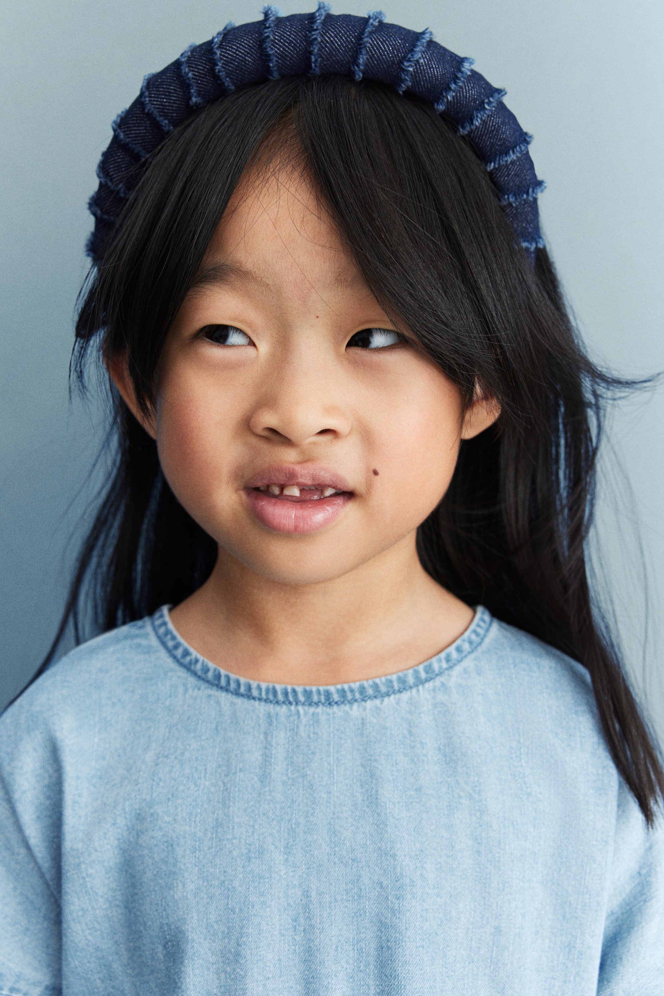 Wide Denim Hairband