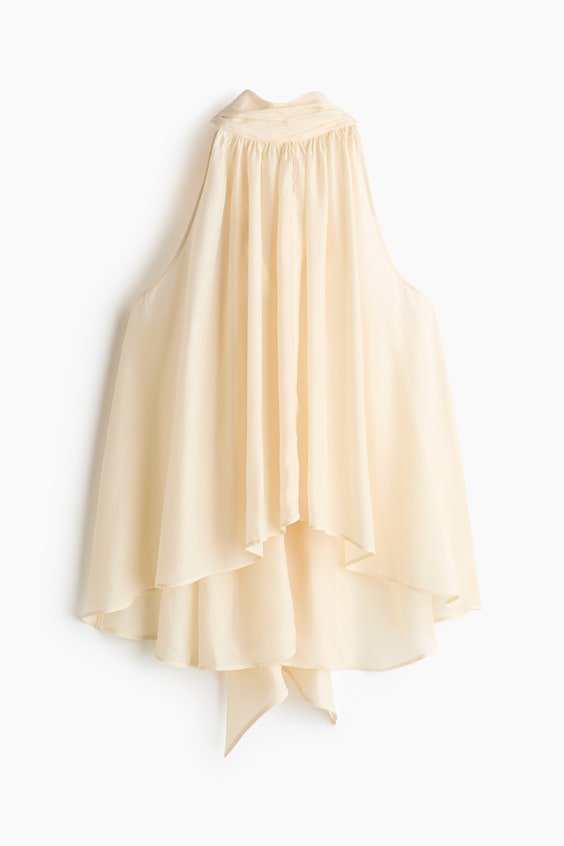 Женские топы H&M Sleeveless Cupro-Blend Top