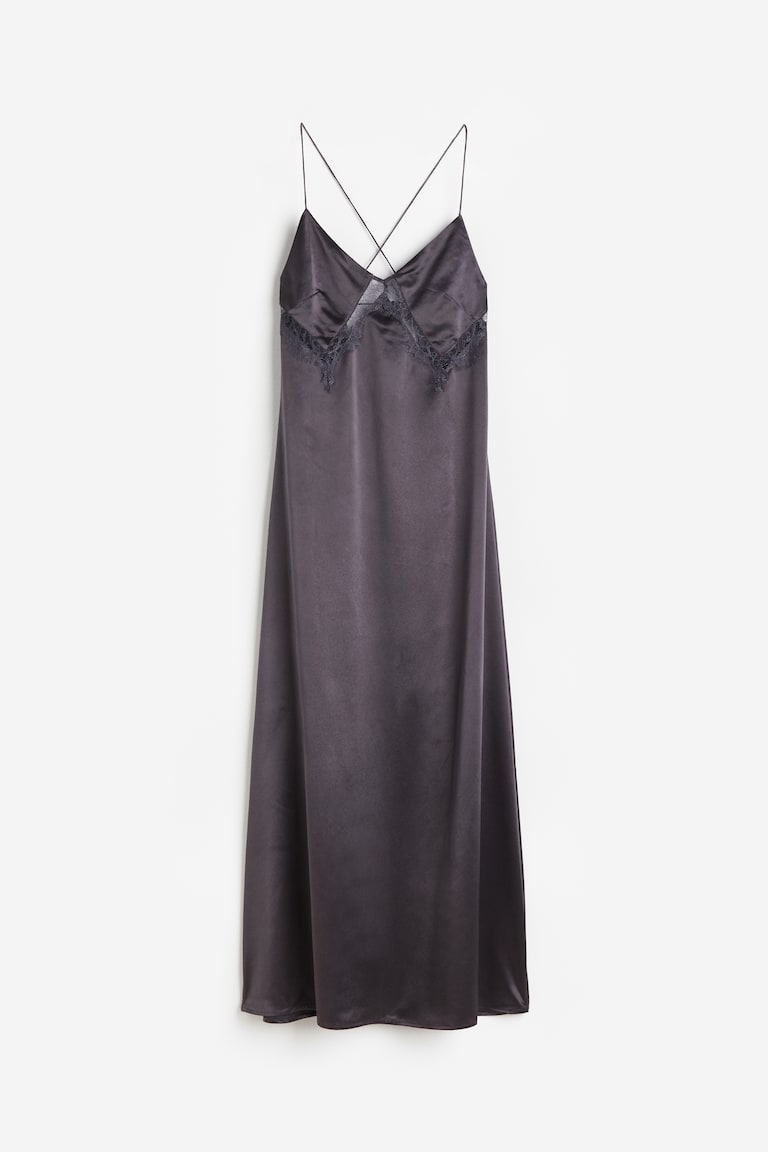 formal dresses with lace MACloth Mermaid Long Sleeve Lace Jersey Prom Dress Purple Formal Gown