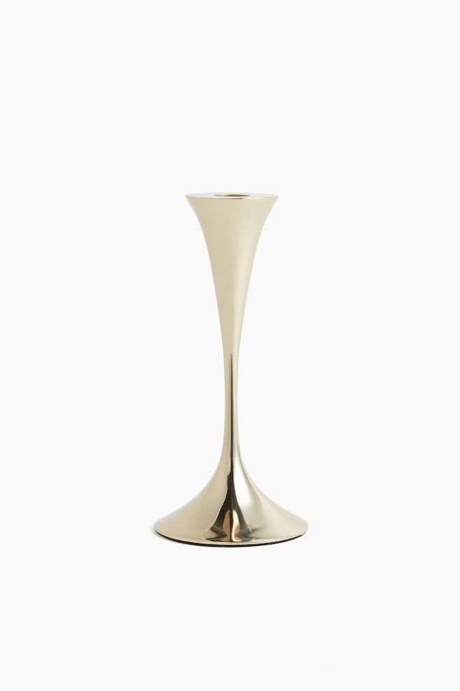 Small metal candle holder - Gold-coloured/Silver-coloured - 3